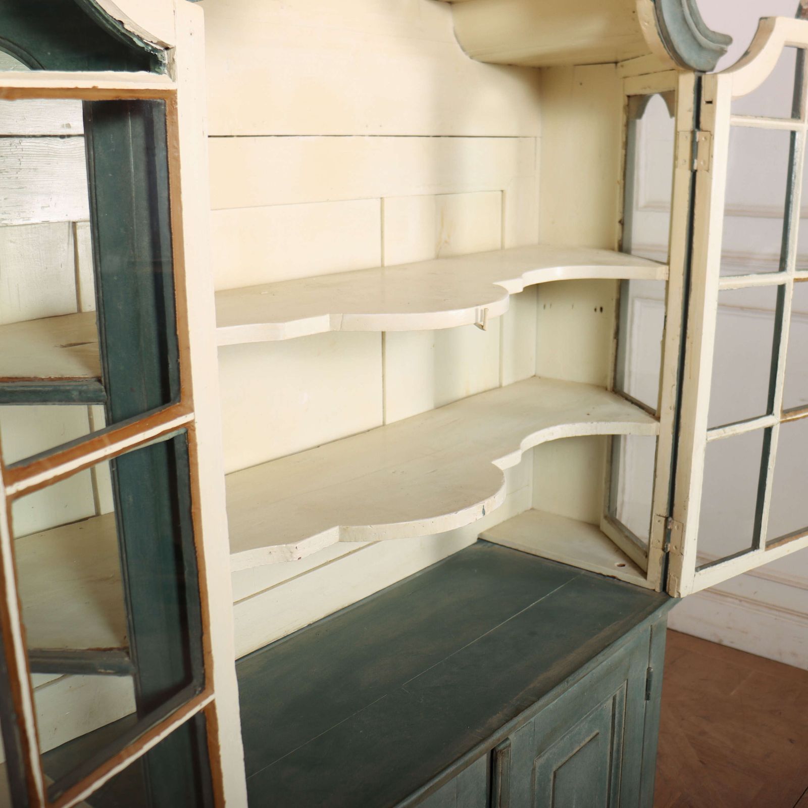 Dutch Glazed Cabinet, 1800s, Antique photo vintage