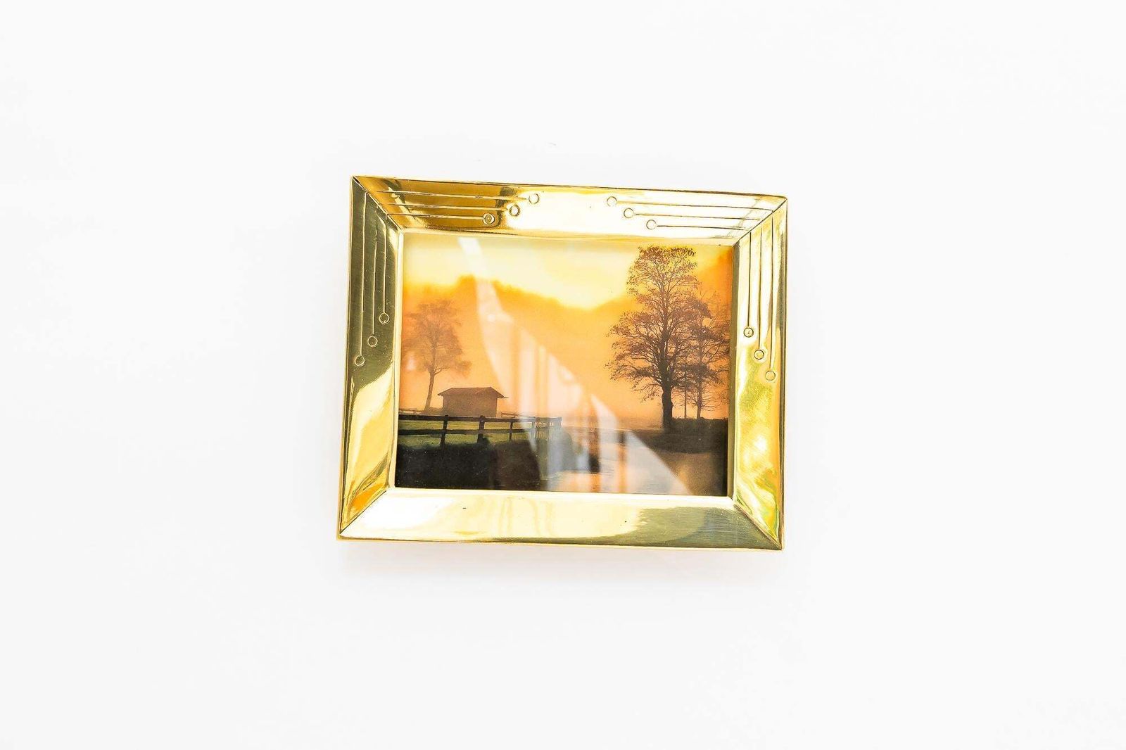 Art Deco Wall Picture Frame With Glass Vienna Around 1920s photo 195.0
