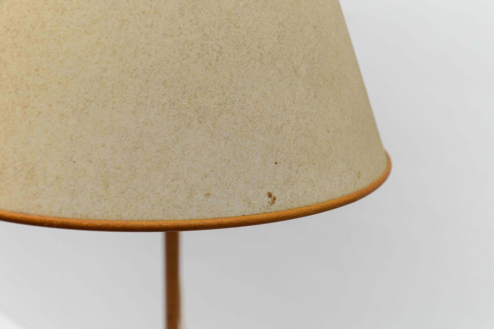 photo vintage Mid Century Modern Scandinavian Wooden Arc Floor Lamp, 1950s