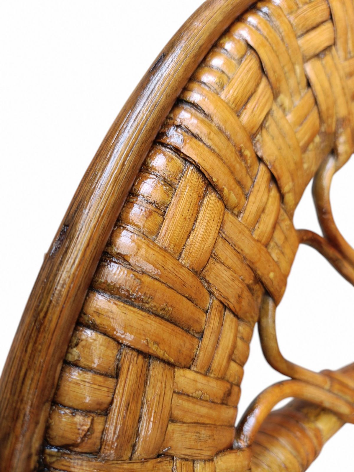 Lio Carminati & Gio Ponti Pair Of Rattan Armchairs "Biancamano," Italy 1950s photo buy