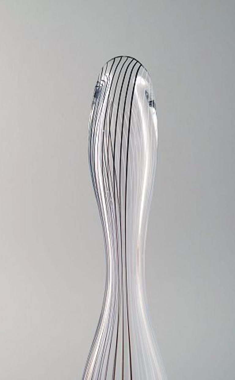 Vicke Lindstrand For Kosta Boda Glass Vase photo for sale