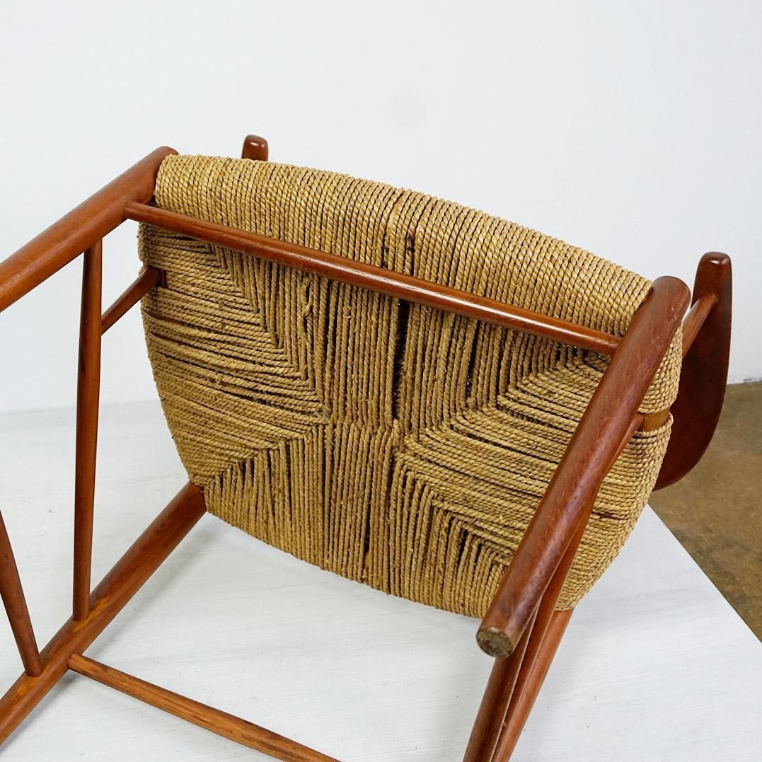 photo vinterior Scandinavian Modern Teak Armchair Mod. 317 By Peter Hvidt For Soborg Mobler