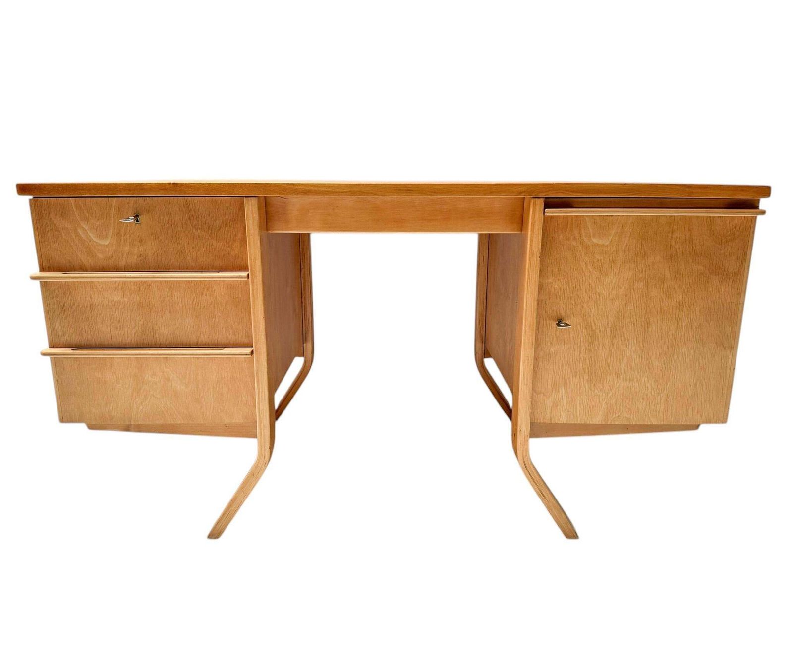 Mid Century Modern Eb04 Desk By Cees Braakman For Pastoe, 1950s photo furniture
