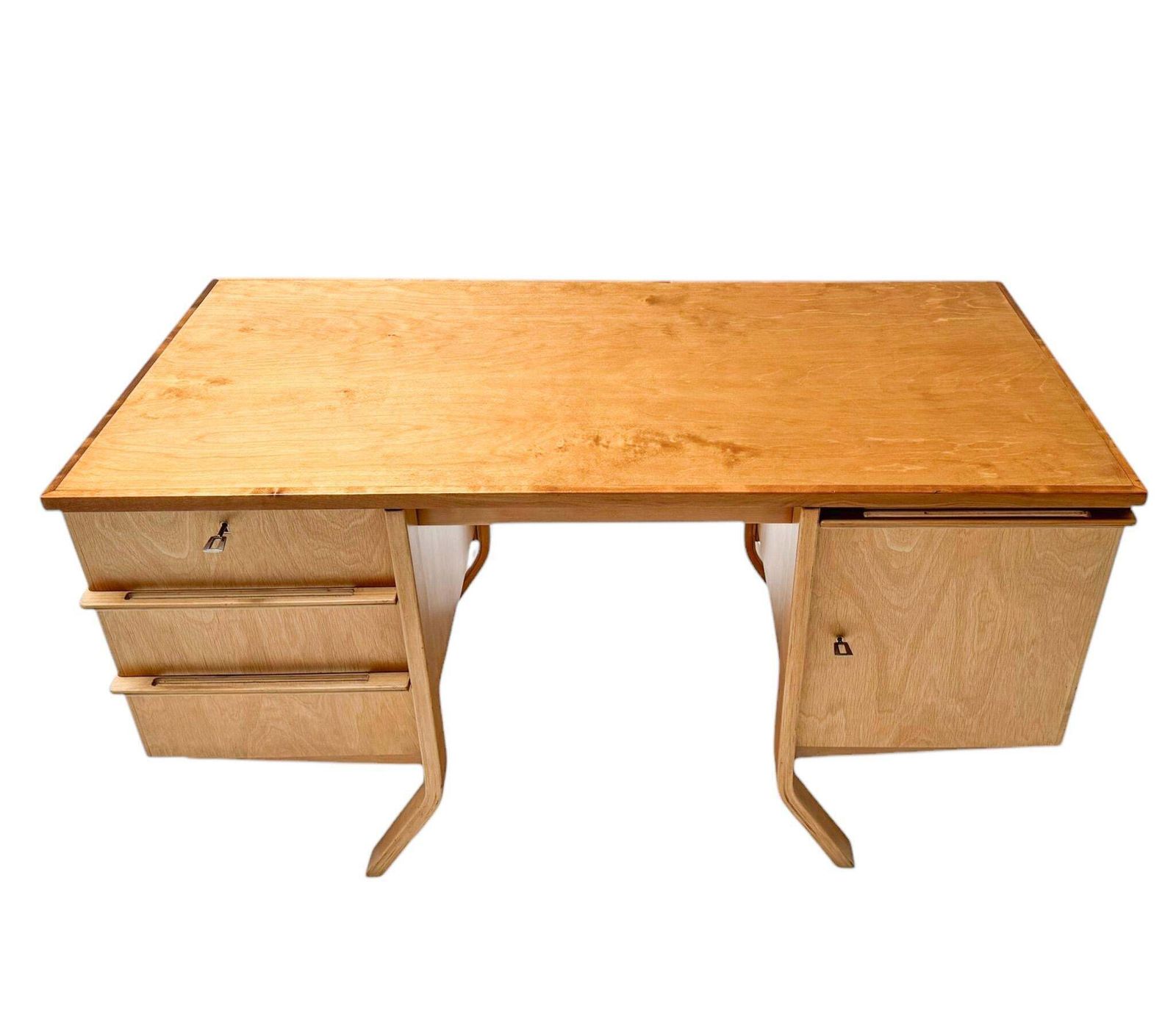 Mid Century Modern Eb04 Desk By Cees Braakman For Pastoe, 1950s photo vinterior