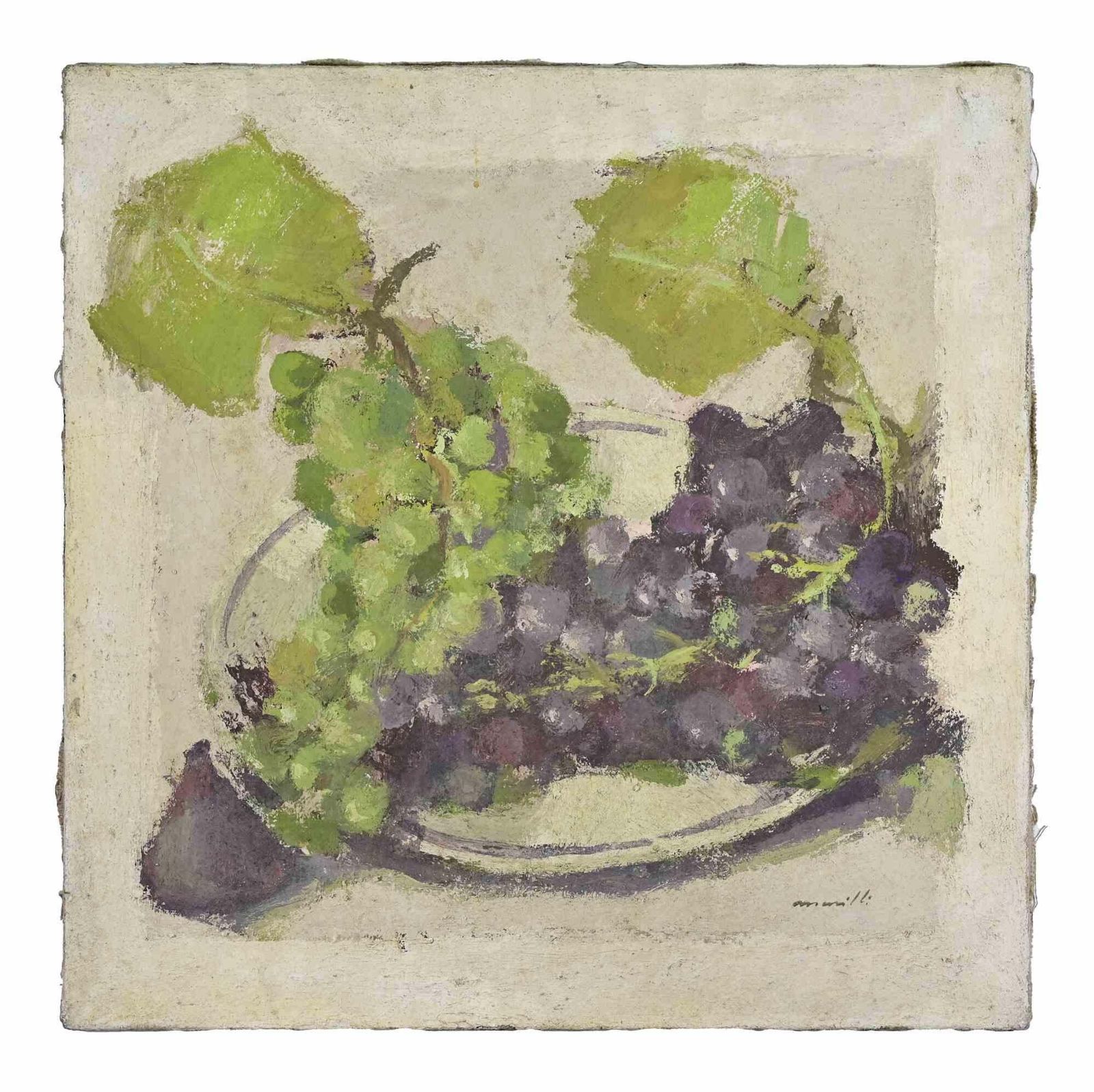 Franco Marzillistill Life   Oil Painting By Franco Marzilli   1970s1970s