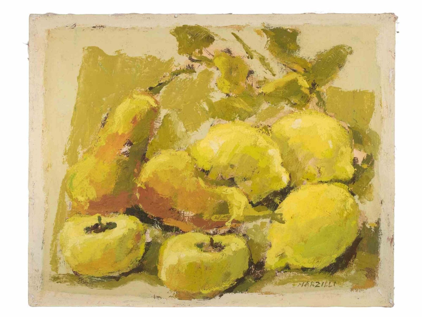 Franco Marzillistill Life   Oil Painting By Franco Marzilli   1970s1970s