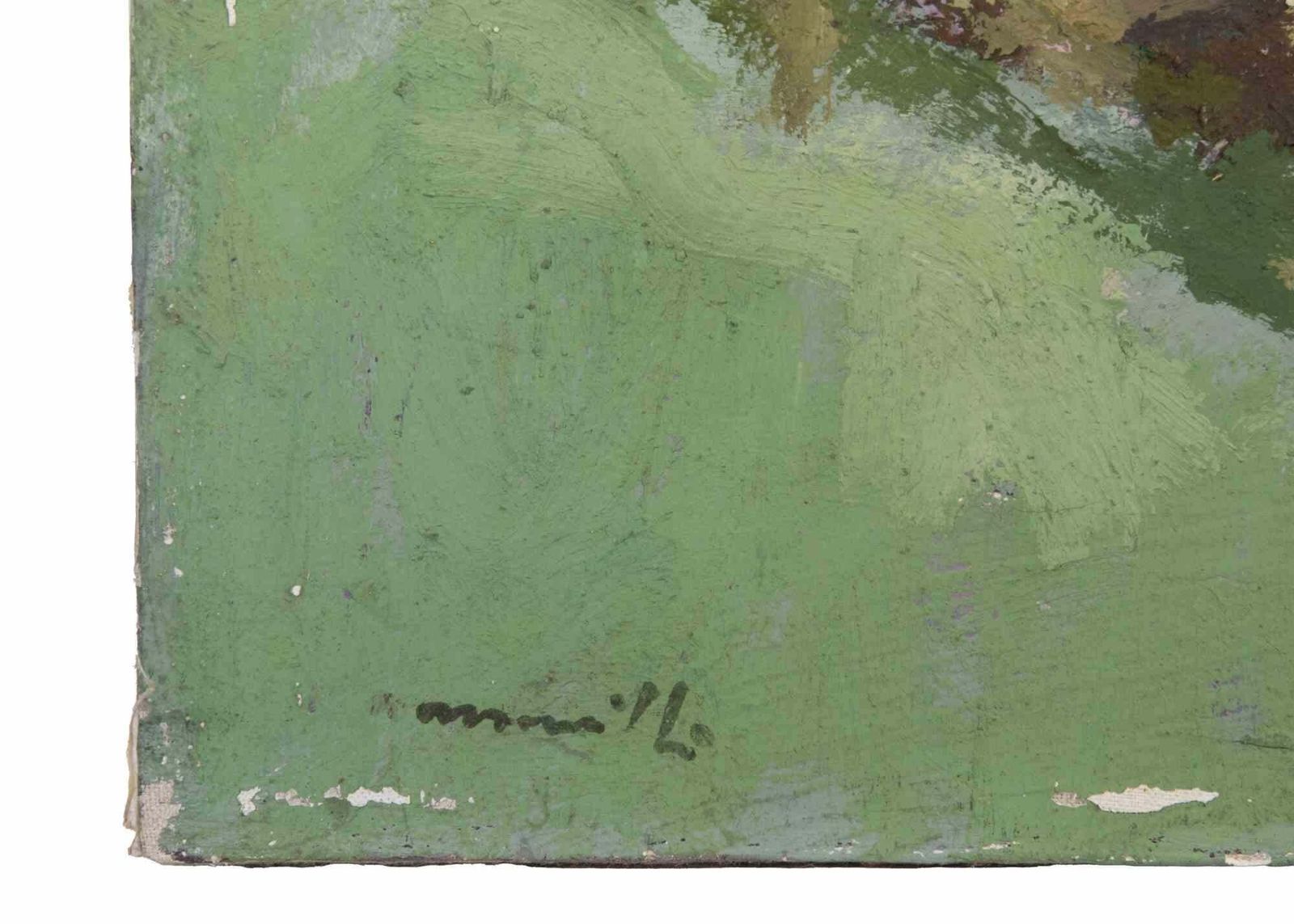 Franco Marzilliseaview   Oil Painting By Franco Marzilli   1970s1970s photo for sale