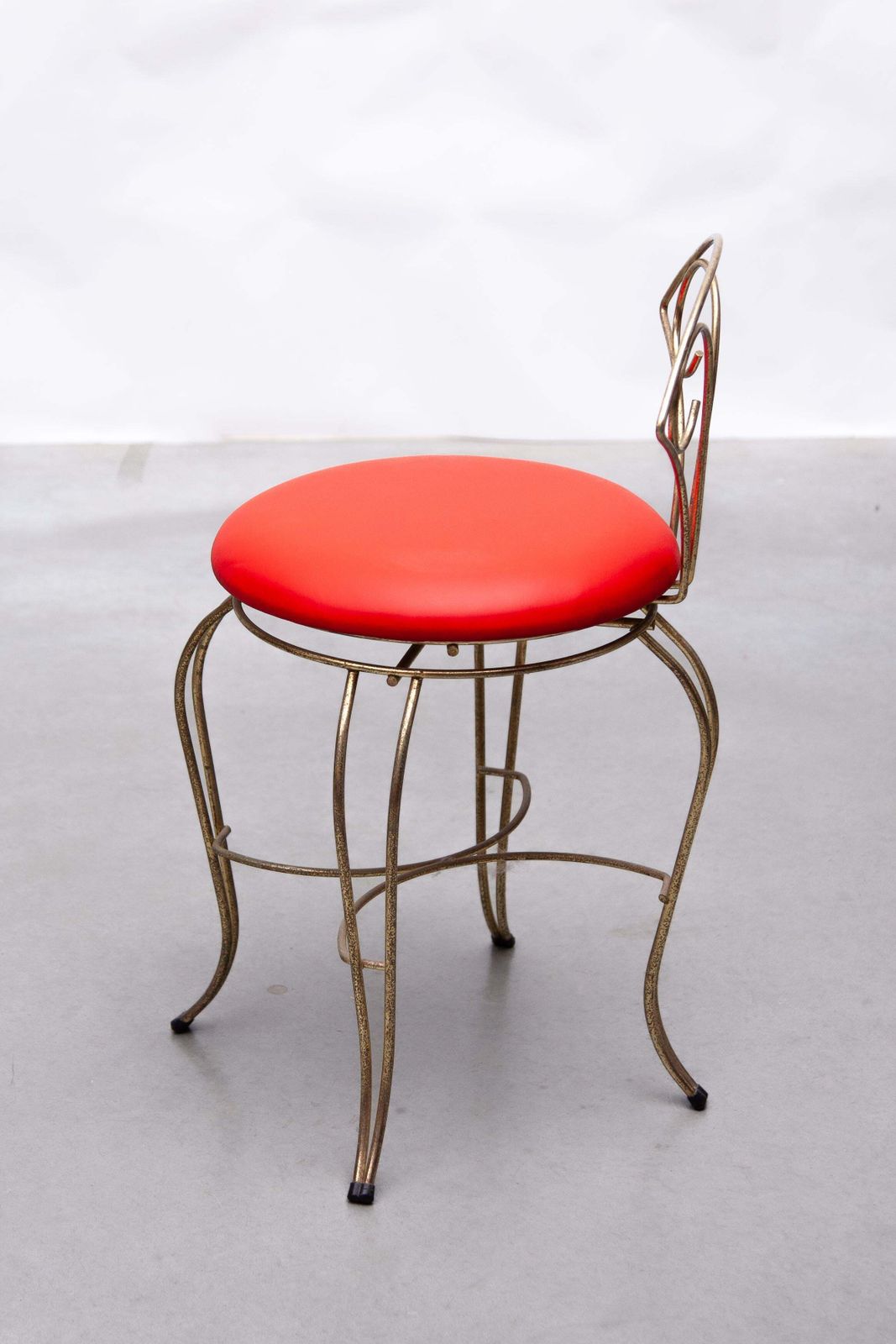 Brass Vanity Chair, France 1950 photo Furniture