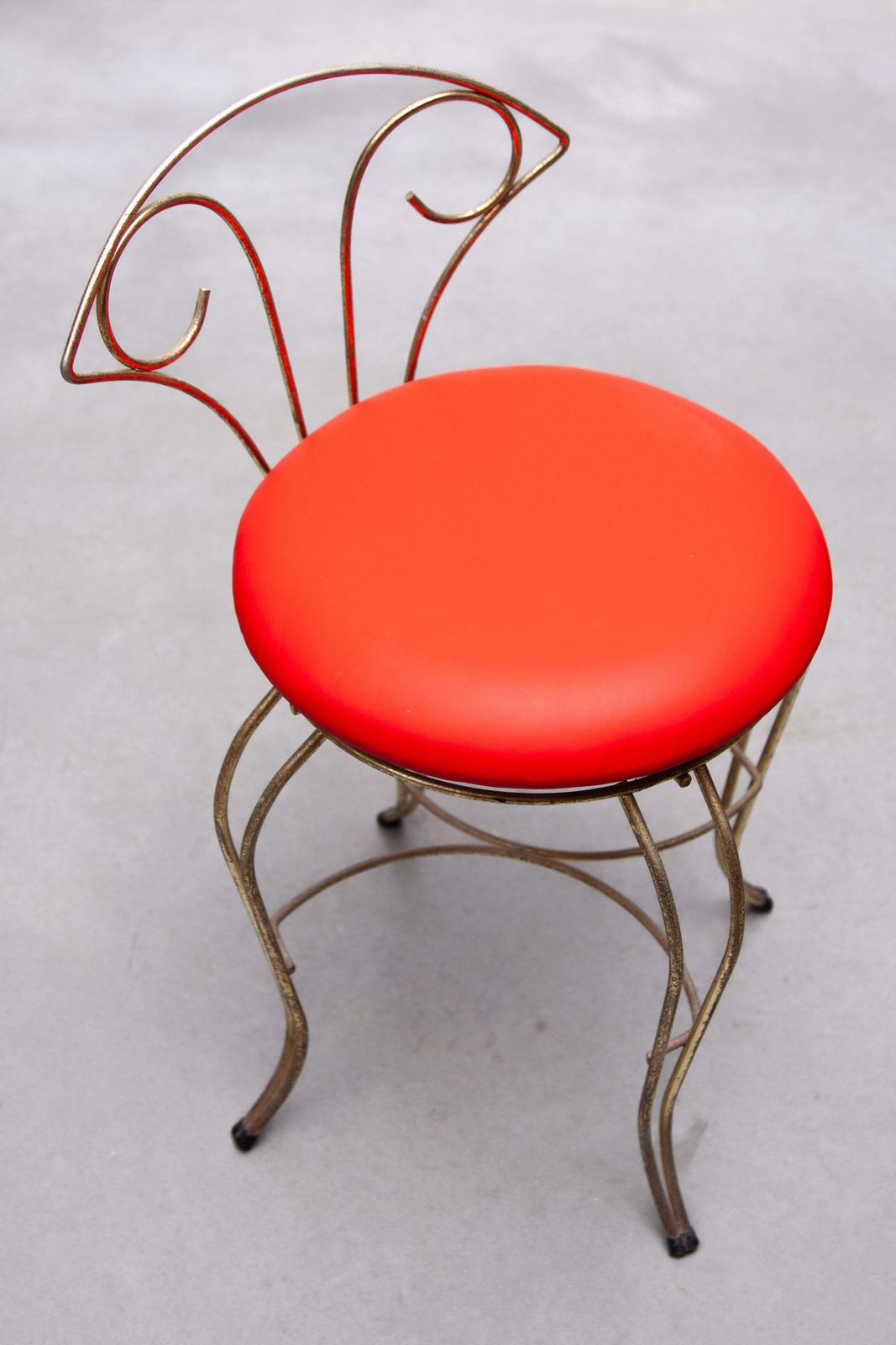 photo furniture Brass Vanity Chair, France 1950