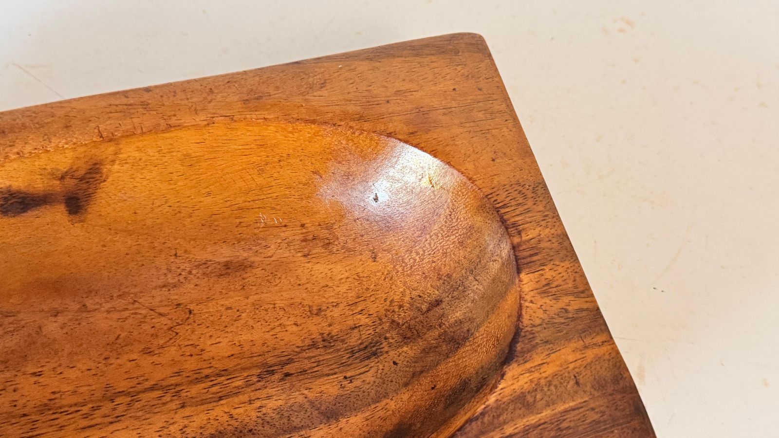 Brutalist Carved Wood Vide Poche– In The Style Of Alexandre Noll France 1950 photo buy