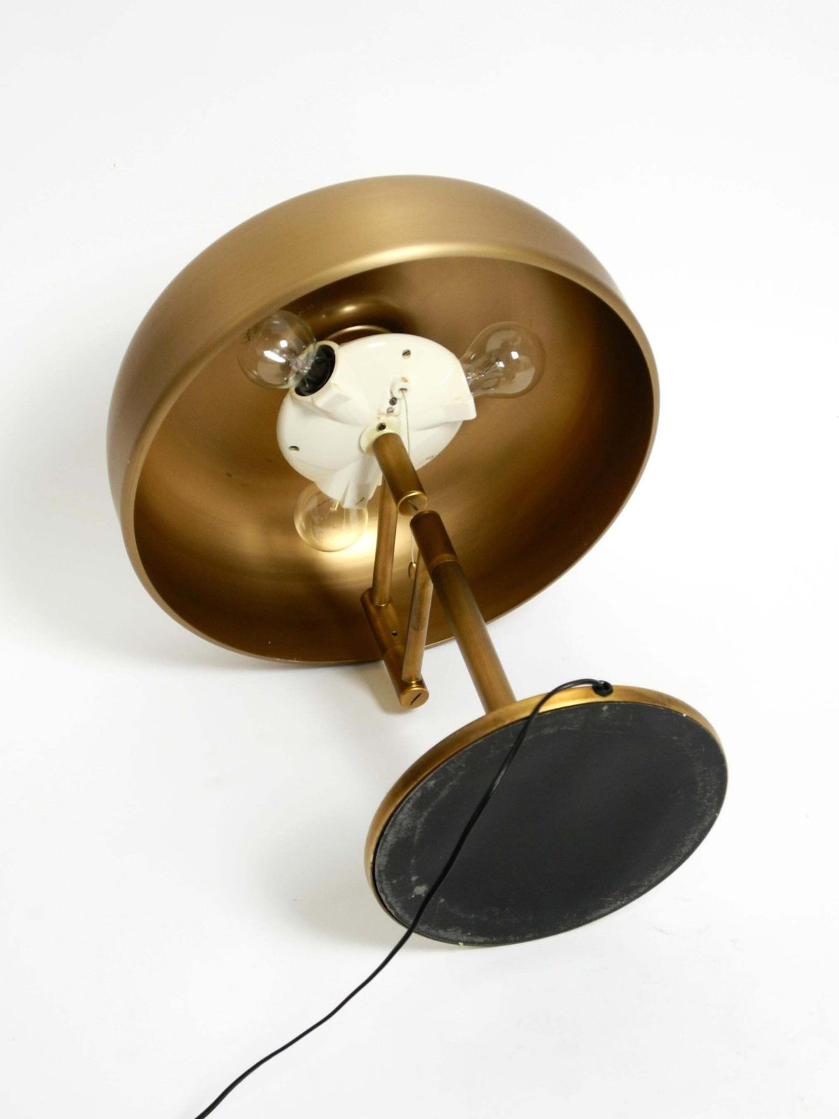 Lighting Extraordinary Heavy 1960s Xxl Brass Table Lamp By Staff With A Swivel Joint photo
