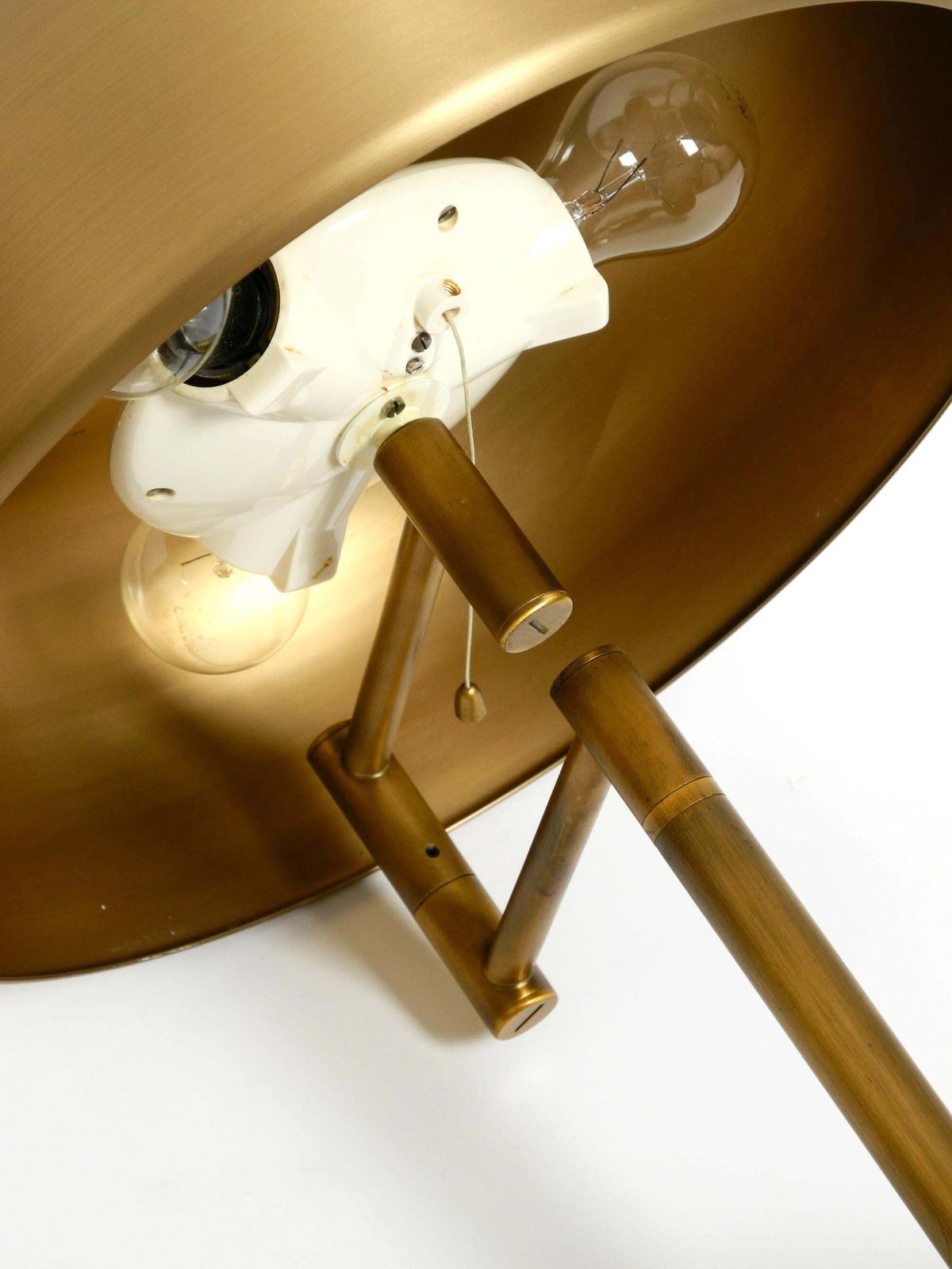 1758.0 Extraordinary Heavy 1960s Xxl Brass Table Lamp By Staff With A Swivel Joint photo