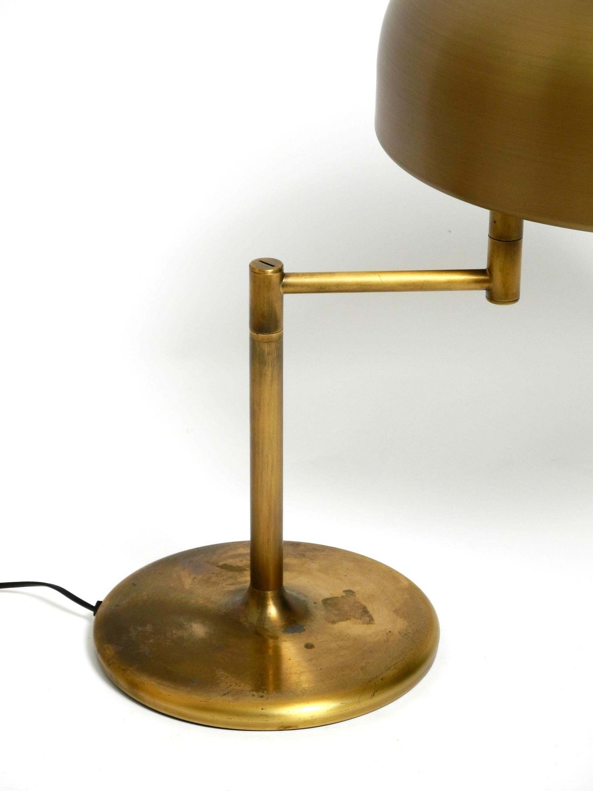 photo buy Extraordinary Heavy 1960s Xxl Brass Table Lamp By Staff With A Swivel Joint