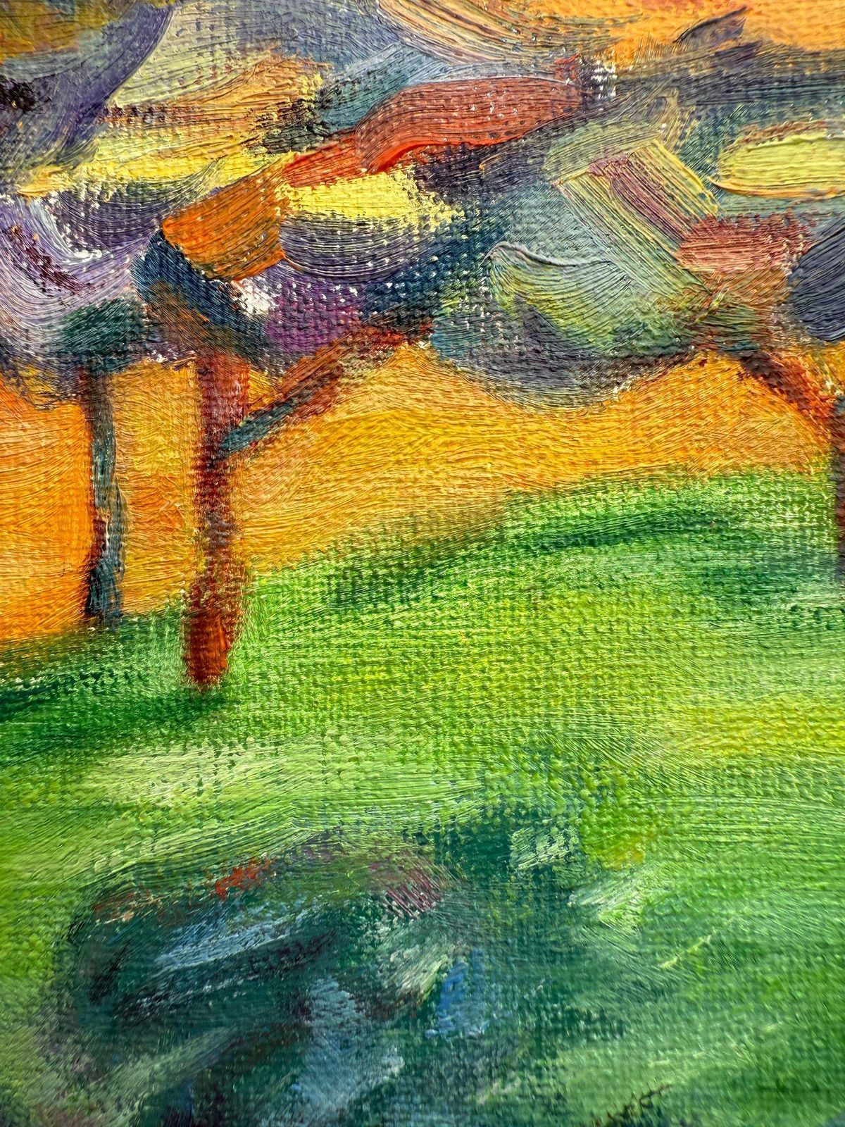 Bernadette Van Baarsen Contemporary Provençal Landscape. 'Chemin De La Chapelle'.2023 photo for sale