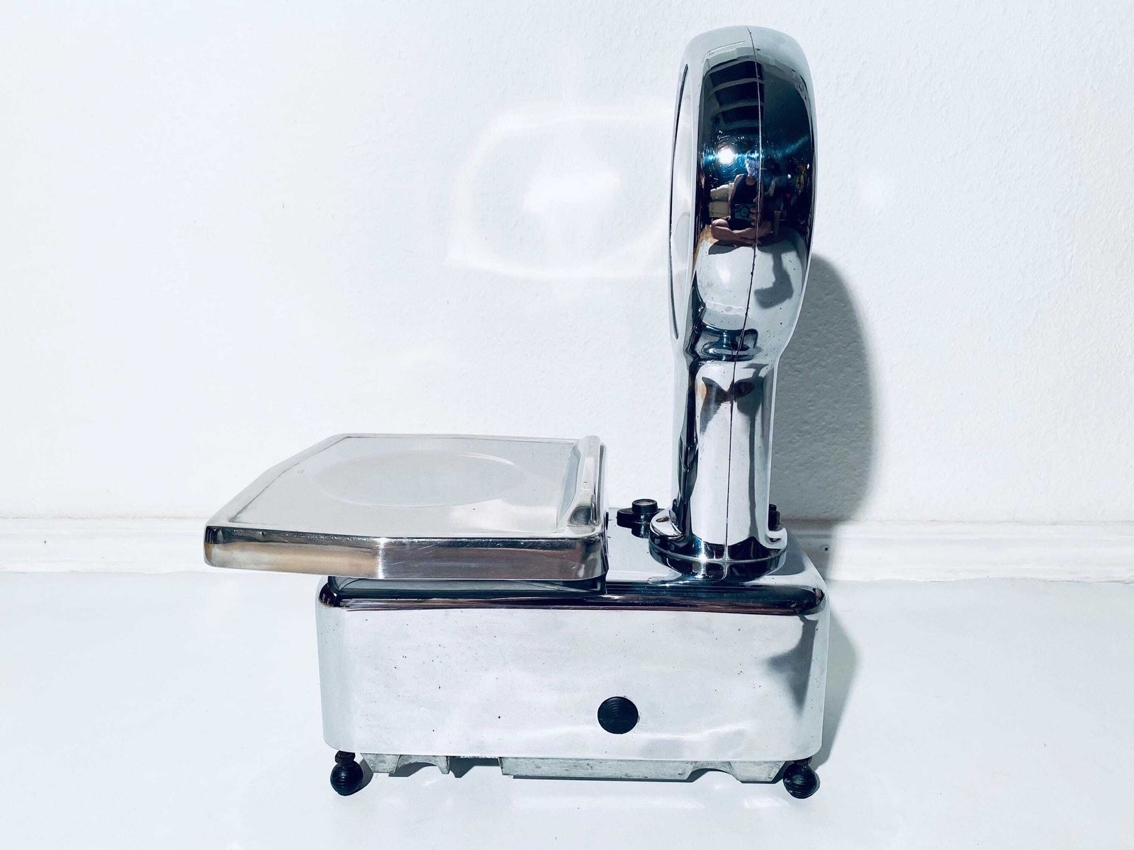 1950s Large Silver Rewebo Shop Professional Scale Tn2 / Mid Century Kitchen Decor Germany photo Home Decor