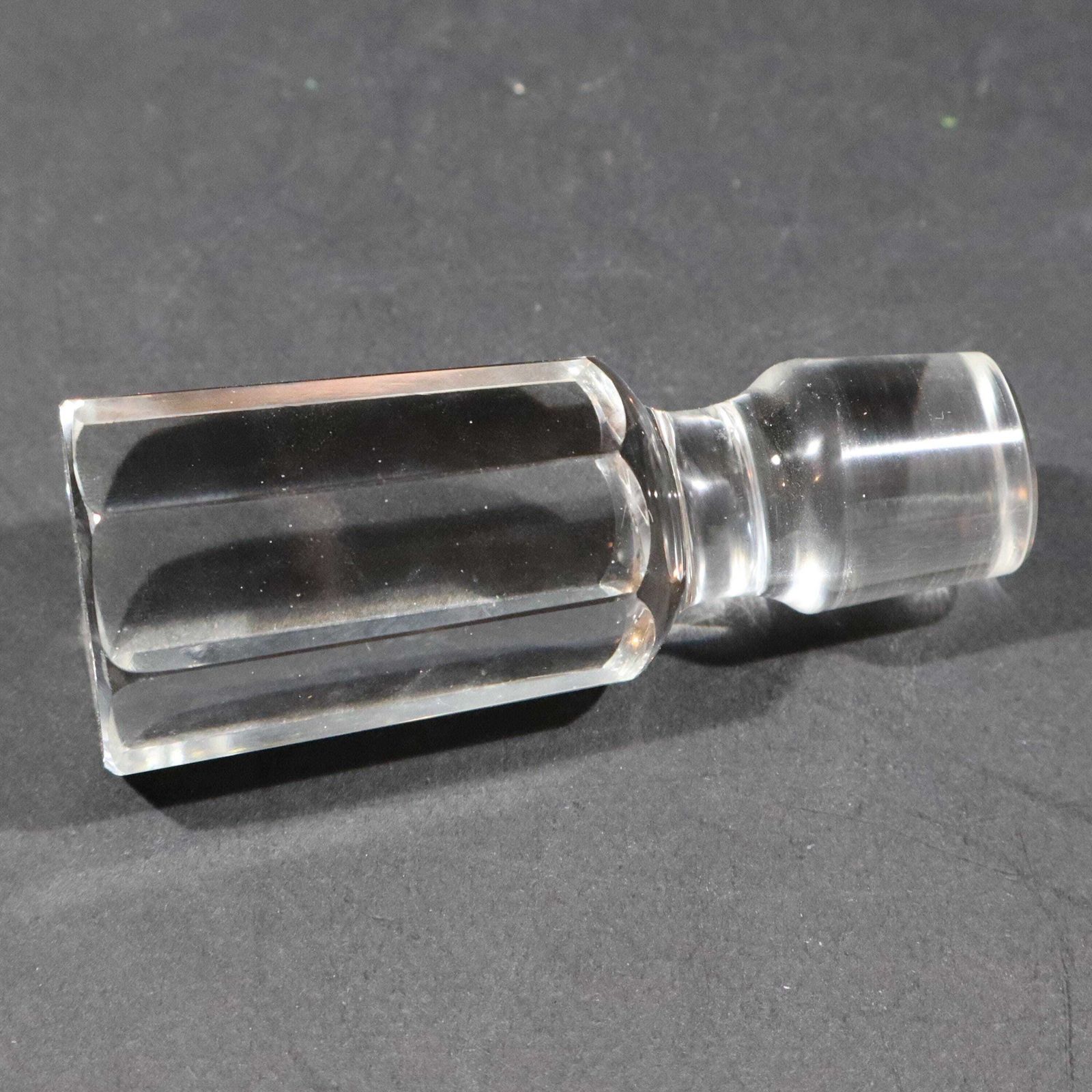 Vintage German Crystal Whiskey Decanter With Stopper, 1960s photo vintage