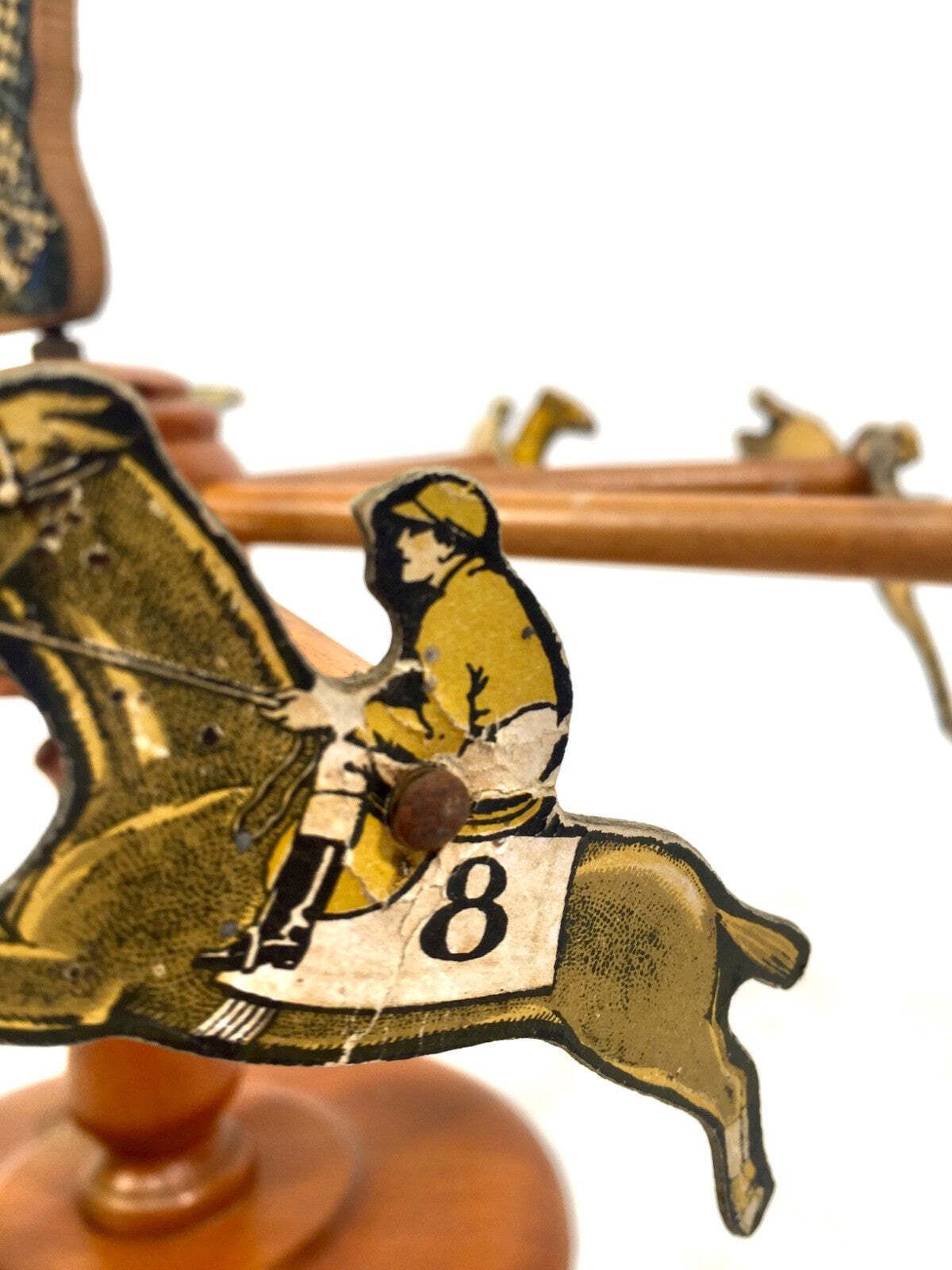 photo furniture Antique 1920s Wooden Charlie Chaplin "Eureka" Horse Racing Bet Game / Art Deco
