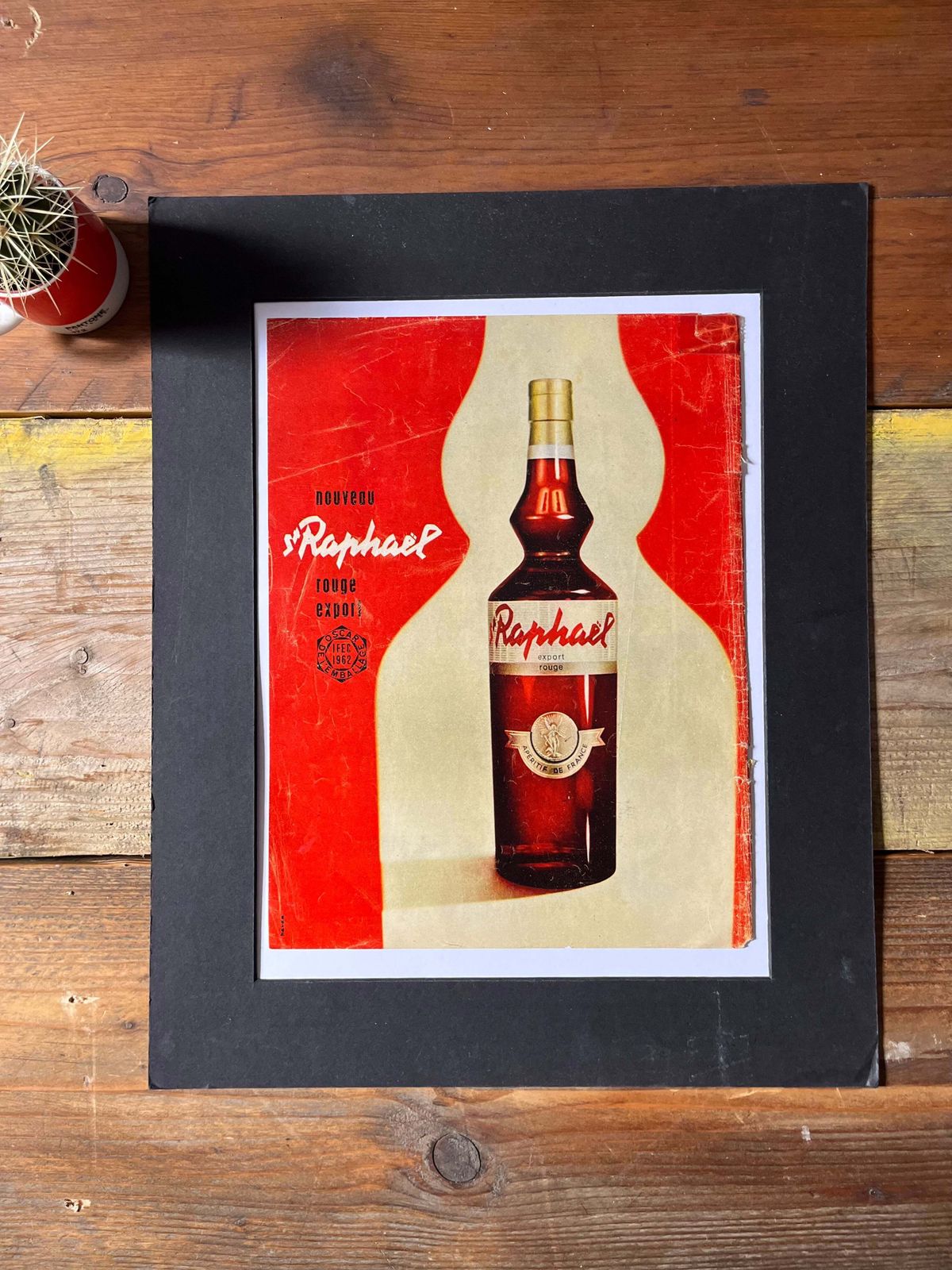 Vintage St Raphael Advertising Print   Quinquina Vermouth photo for sale