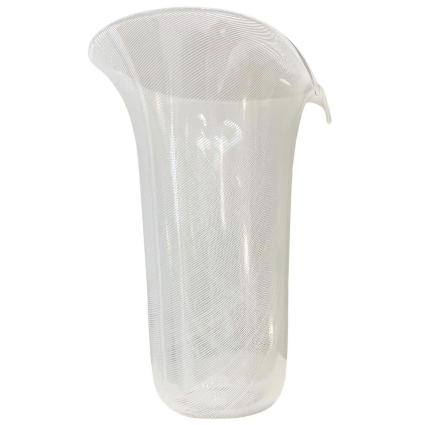 Murano Glass Vase By Tyra Lundgren For Venini, Italy, 1986