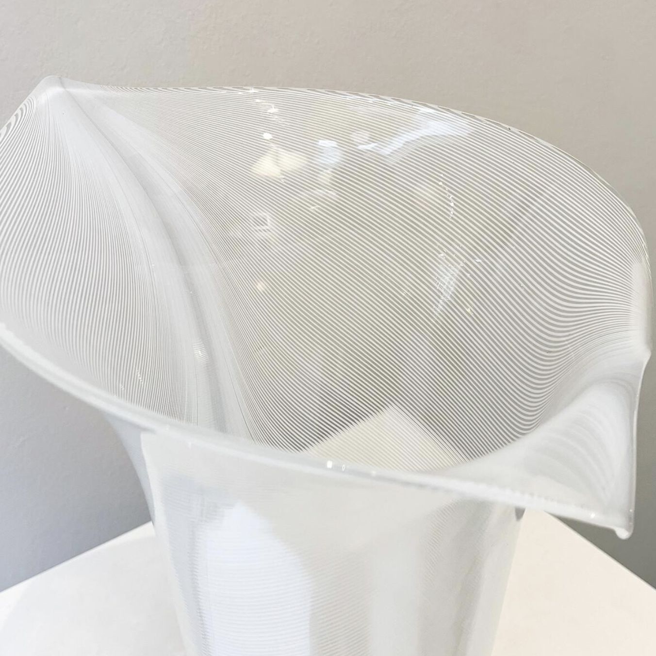 Murano Glass Vase By Tyra Lundgren For Venini, Italy, 1986 photo 1260.0