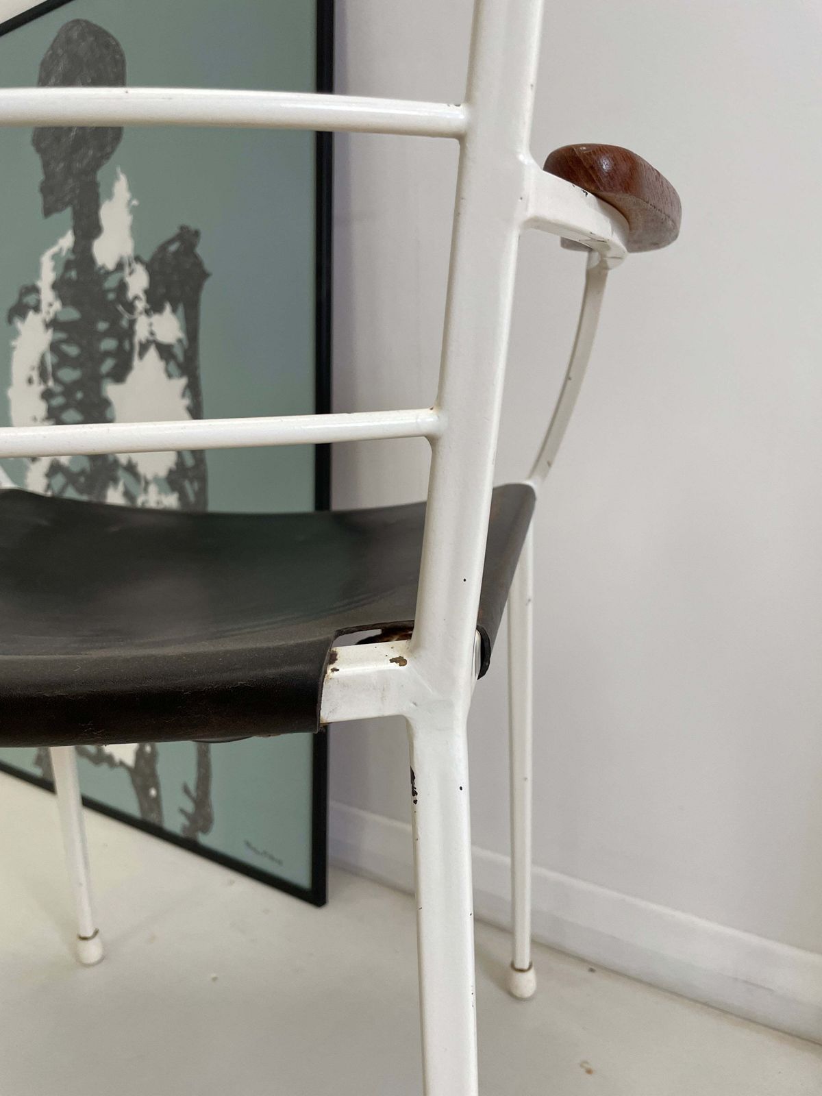 Staples Ladderax Armchair In White photo furniture