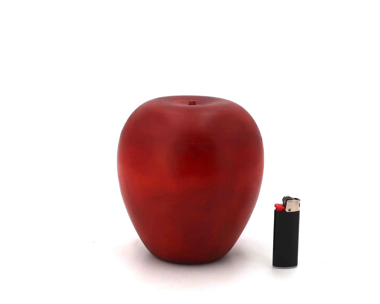 Sculpture : Giant Wood Red Apple, 1960s / Fruit, Vintage, Kitchen, Home Decor photo for sale
