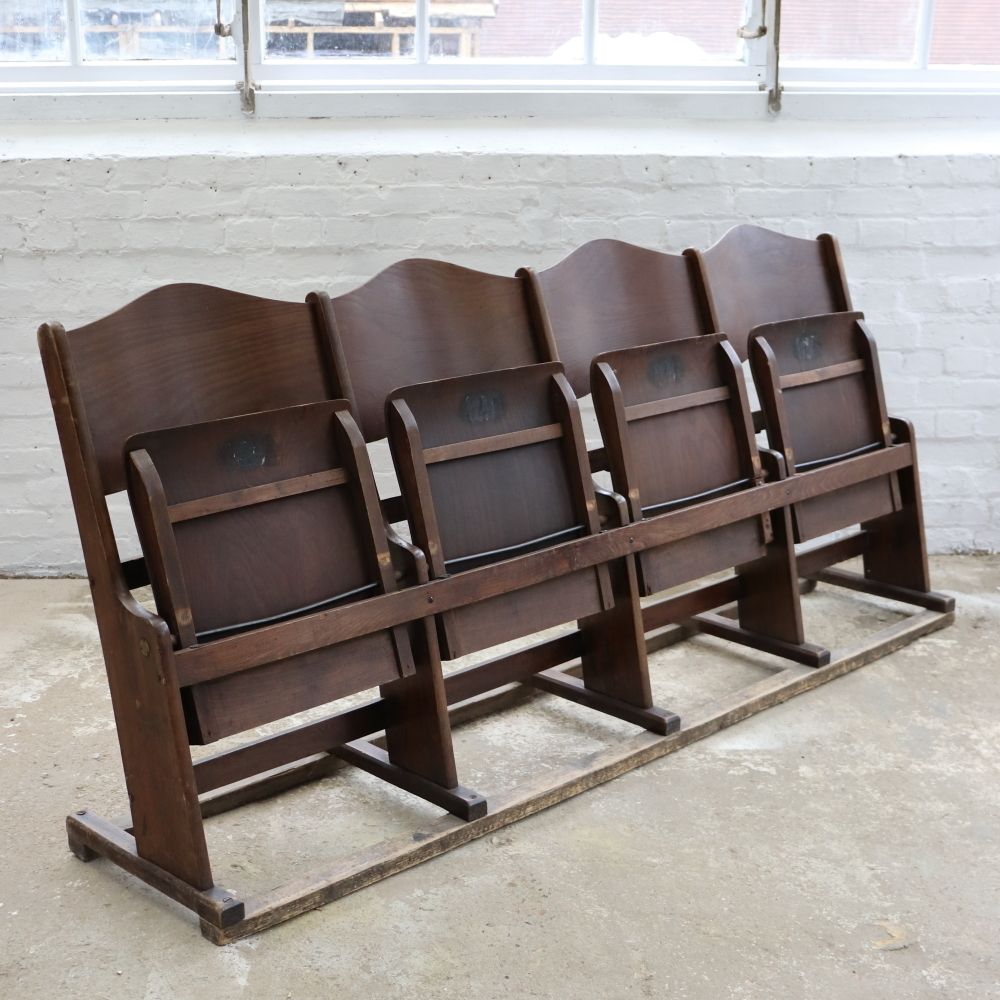 Beautiful Vintage Czech Theatre Seats photo vintage
