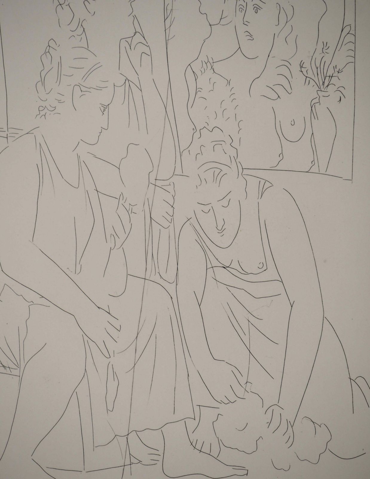 Pablo Picasso Métarmorphoses D'ovide, The Girls Of Minyas   Original Etching (Baer #150) 1936 photo vinterior