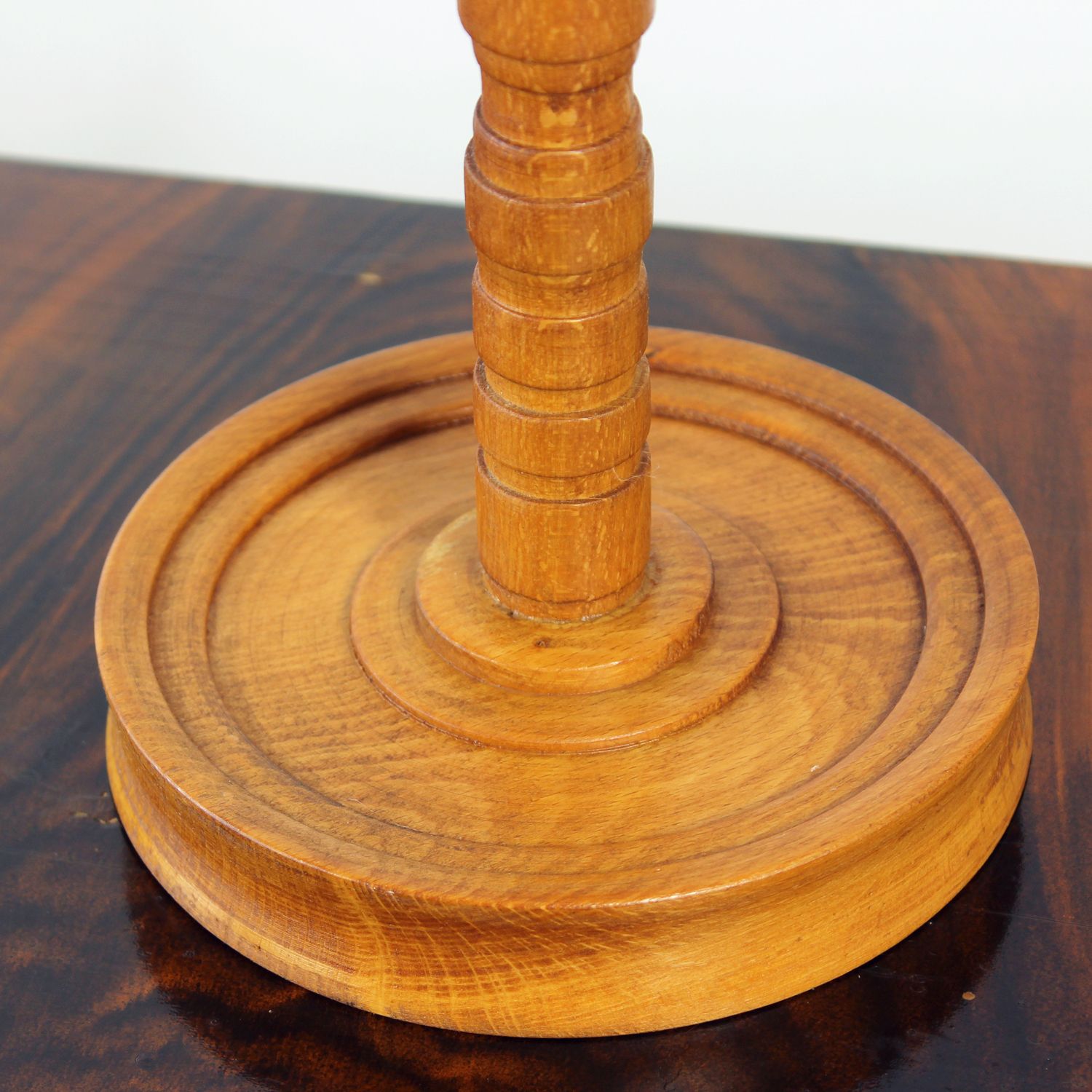 photo furniture Mid Century Wooden Candle Holder, Czechoslovakia, 1950s