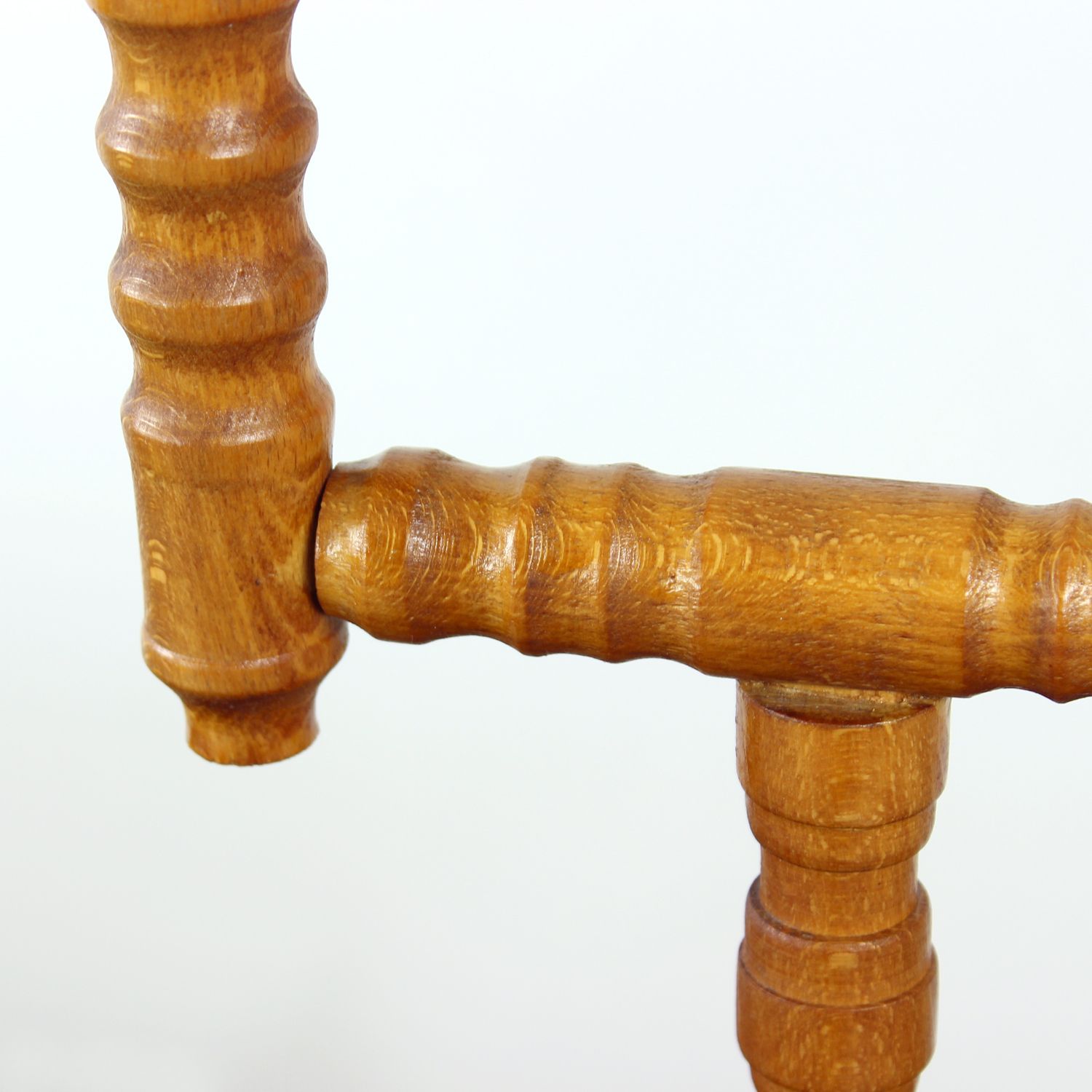 Home Decor Mid Century Wooden Candle Holder, Czechoslovakia, 1950s photo