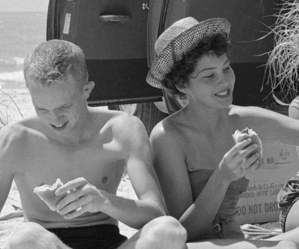 Slim Aarons Spring Break, 1950s   Bonita Springs Palm Beach Florida Students Spring Break photo Art