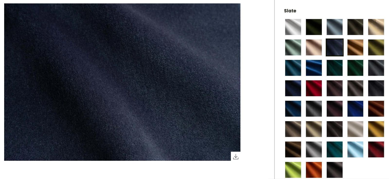 Set Of Four Vintola Studio Dining Chairs, Navy Blue Velvet, Perennials, Europe. photo furniture