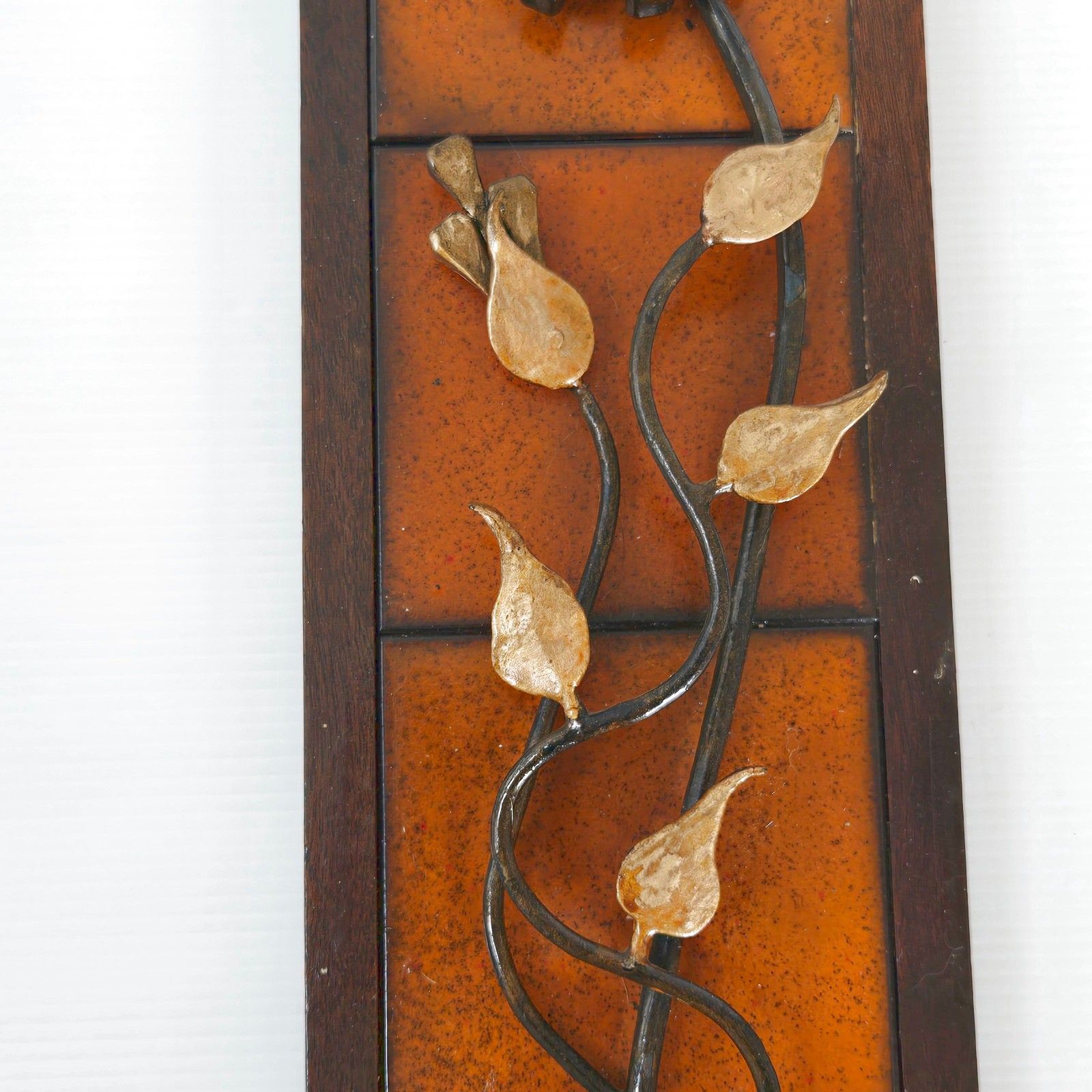 Vintage 1970s Pop Ceramic Wood & Metal Retro Wall Decor 70s photo 78.0