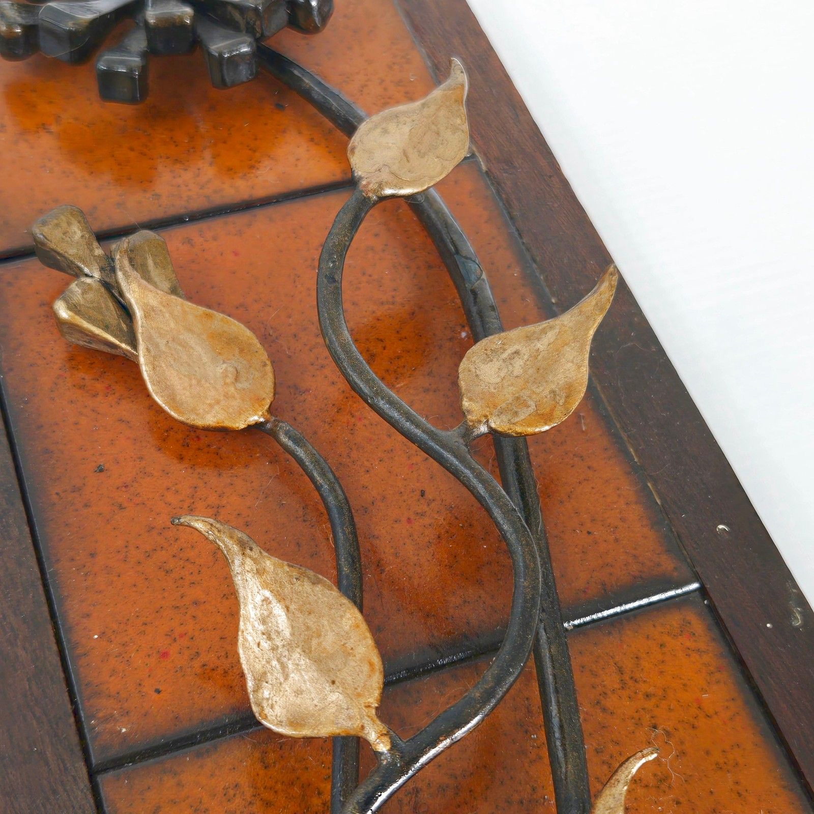 Vintage 1970s Pop Ceramic Wood & Metal Retro Wall Decor 70s photo vinterior