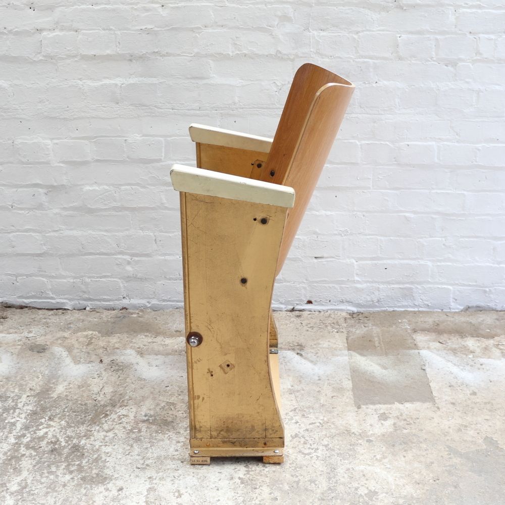 Vintage French Theatre Seat photo furniture