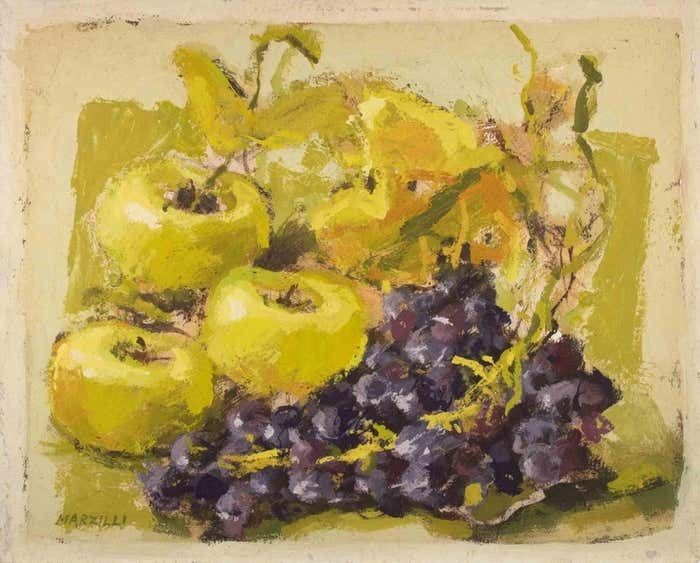 Franco Marzilli Still Life   Oil Painting By Franco Marzilli   1970s photo furniture