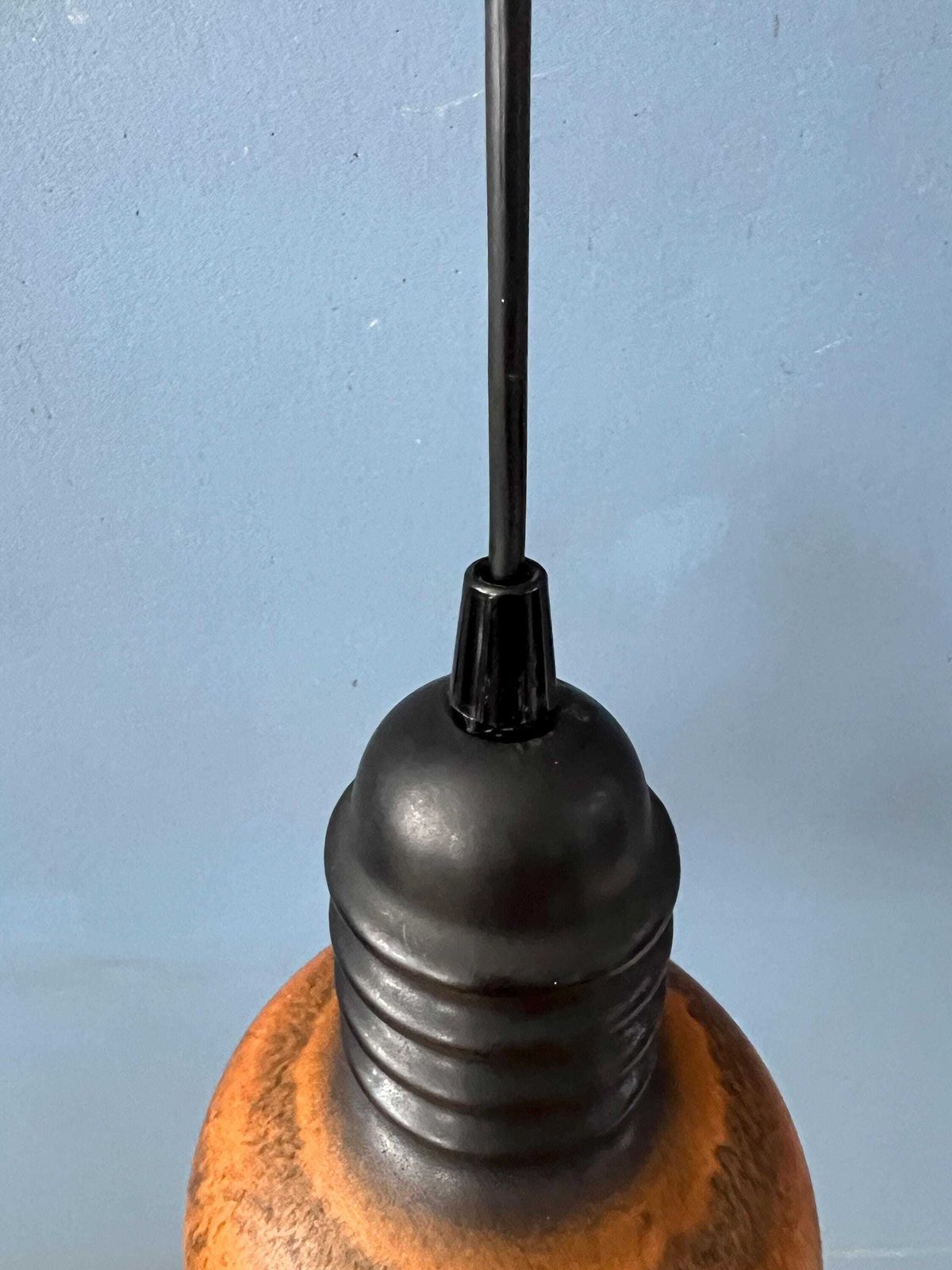 photo furniture Brown Mid Century West Germany Ceramic Pendant Lamp