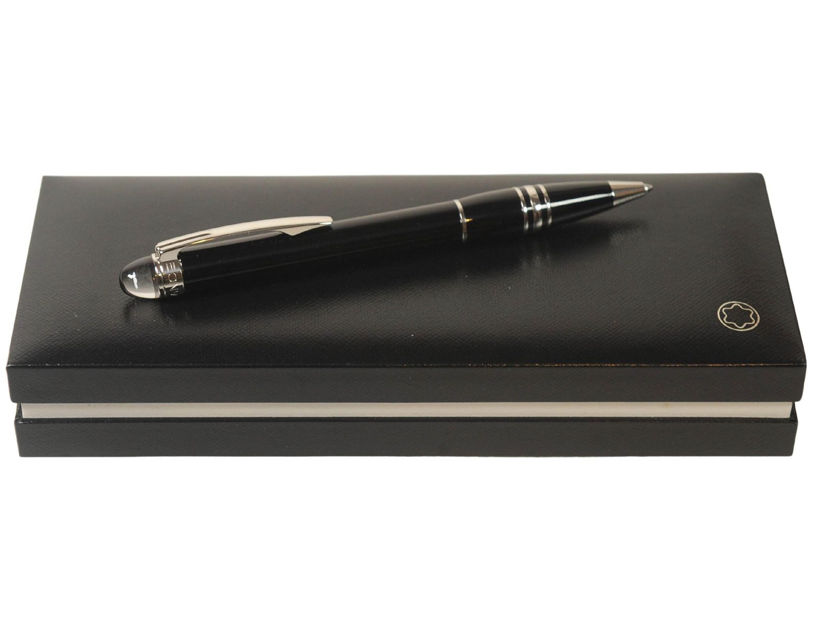 Montblanc Starwalker Black Resin Ballpoint Pen With Original Box & Papers 2005 photo vinterior