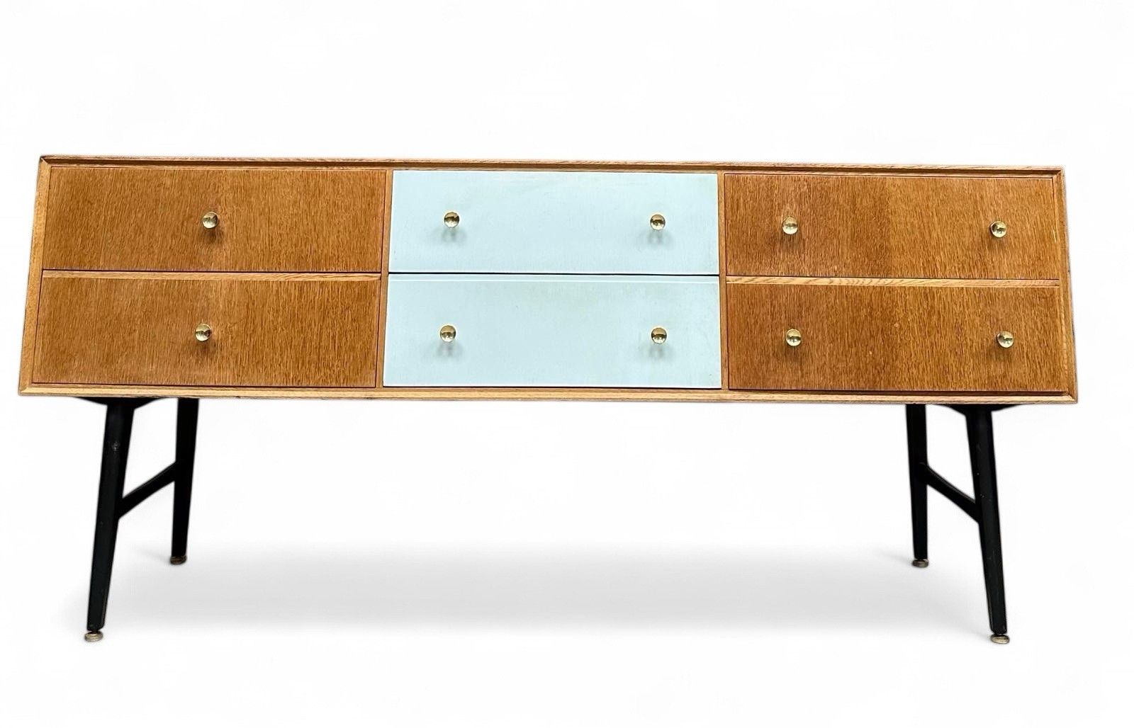 Meredew Oak Sideboard Chest Of Drawers Mid Century Retro C1960s photo vinterior