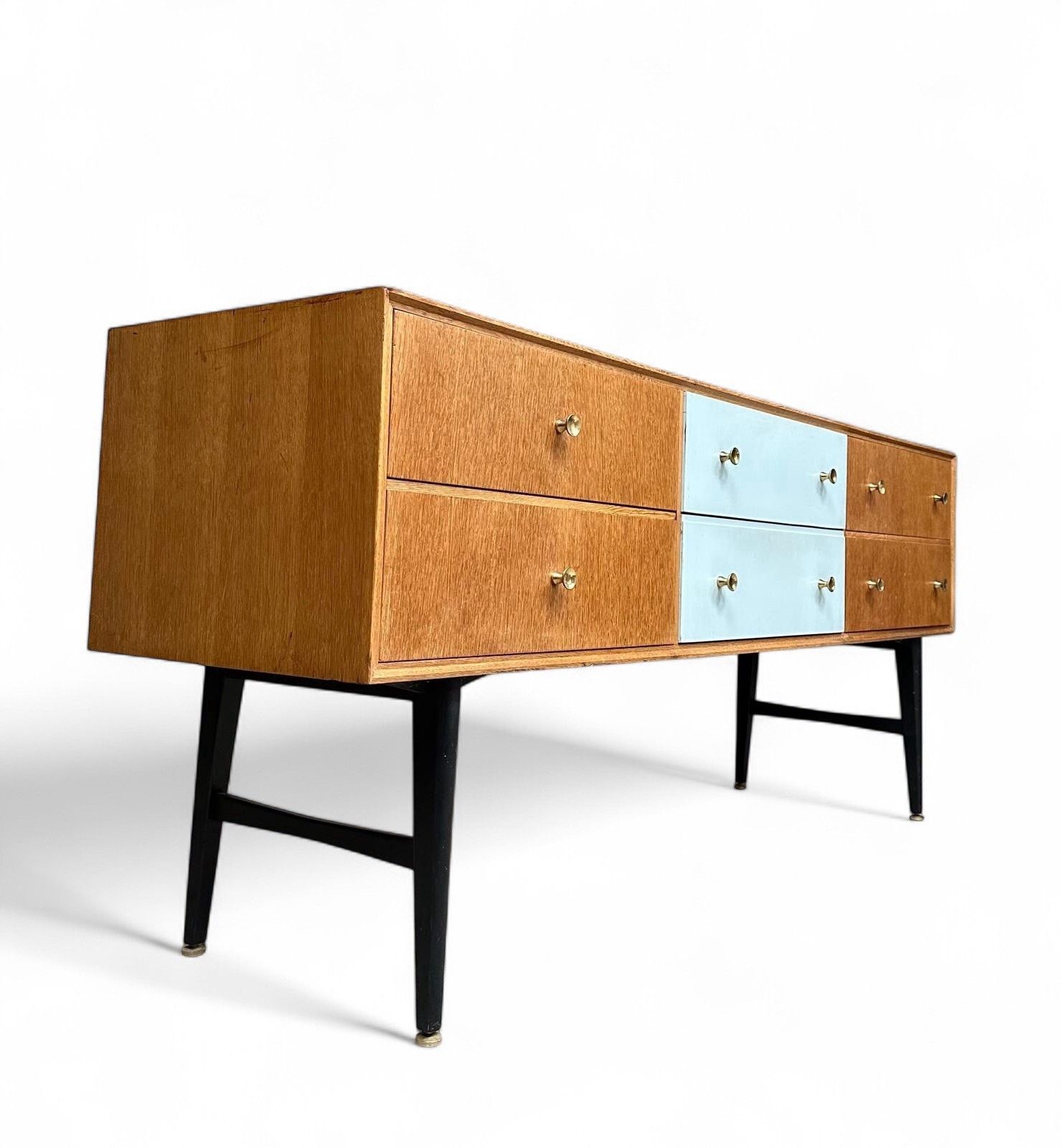 photo furniture Meredew Oak Sideboard Chest Of Drawers Mid Century Retro C1960s