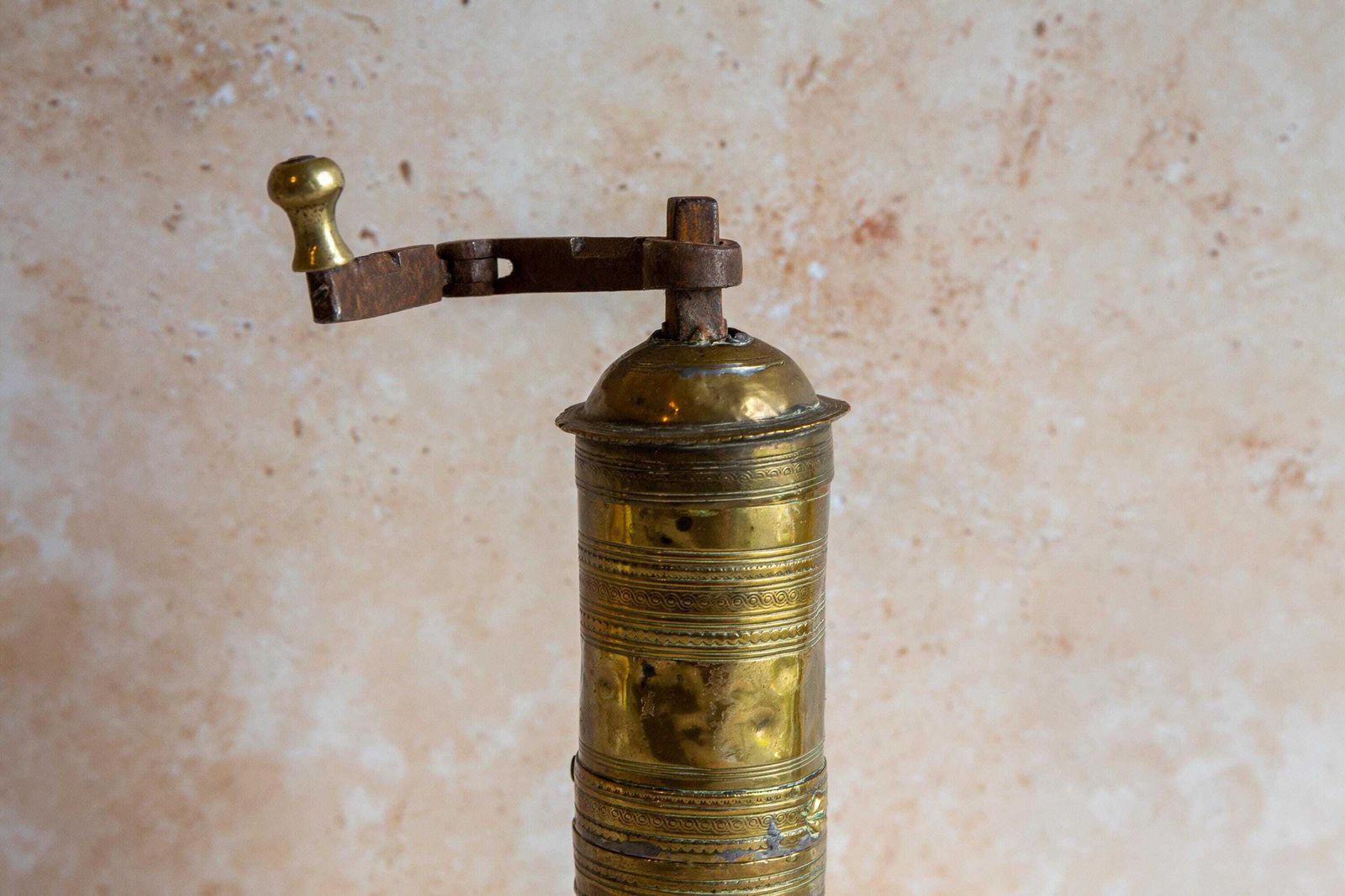 Antique Brass Coffee Grinder, Turkish Coffee Grinder, Vintage Turkish Brass Coffee Mill, Antique Brass Spice Mill photo furniture