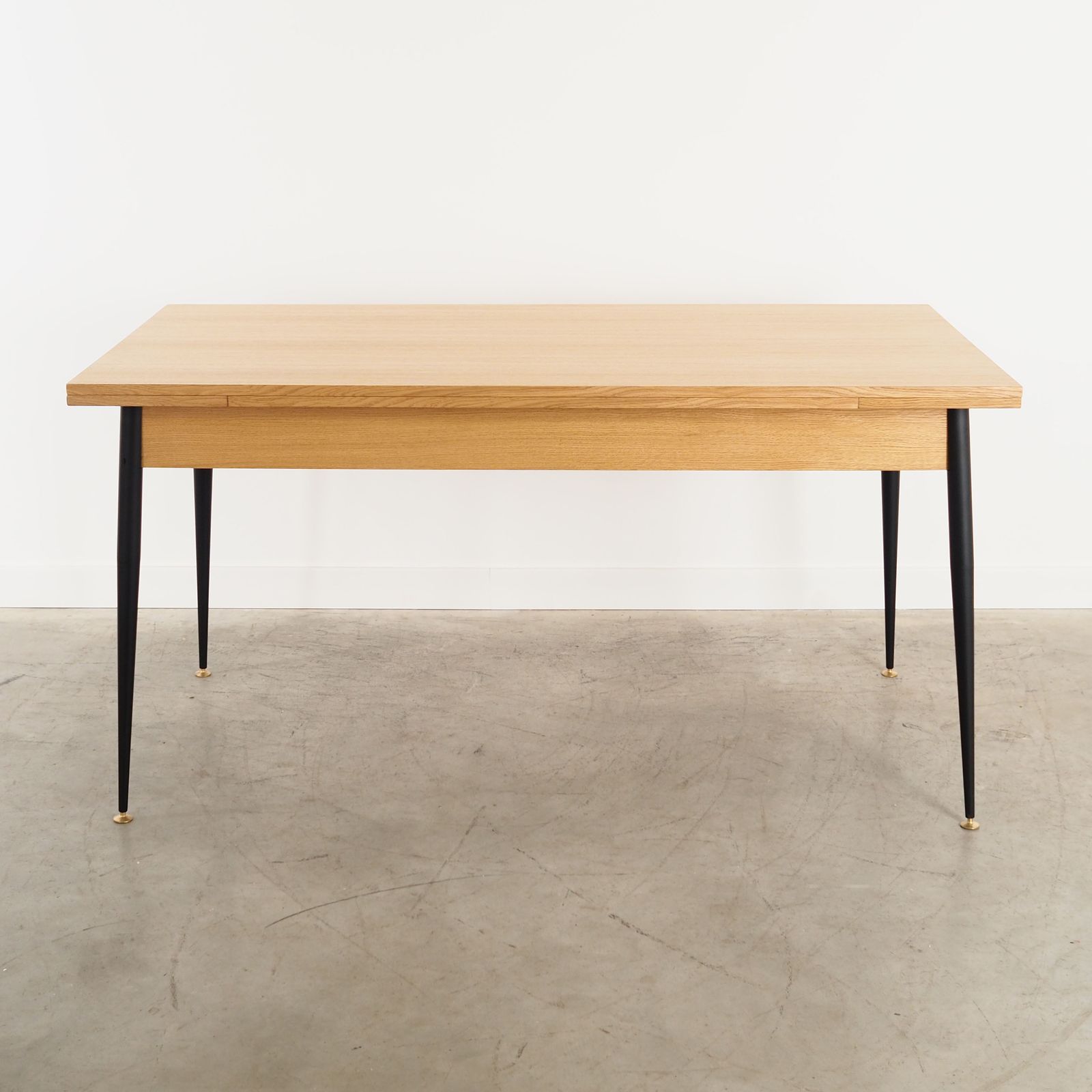 Oak Folding Table, Italian Design, 1980s, Manufacture: Italy photo furniture