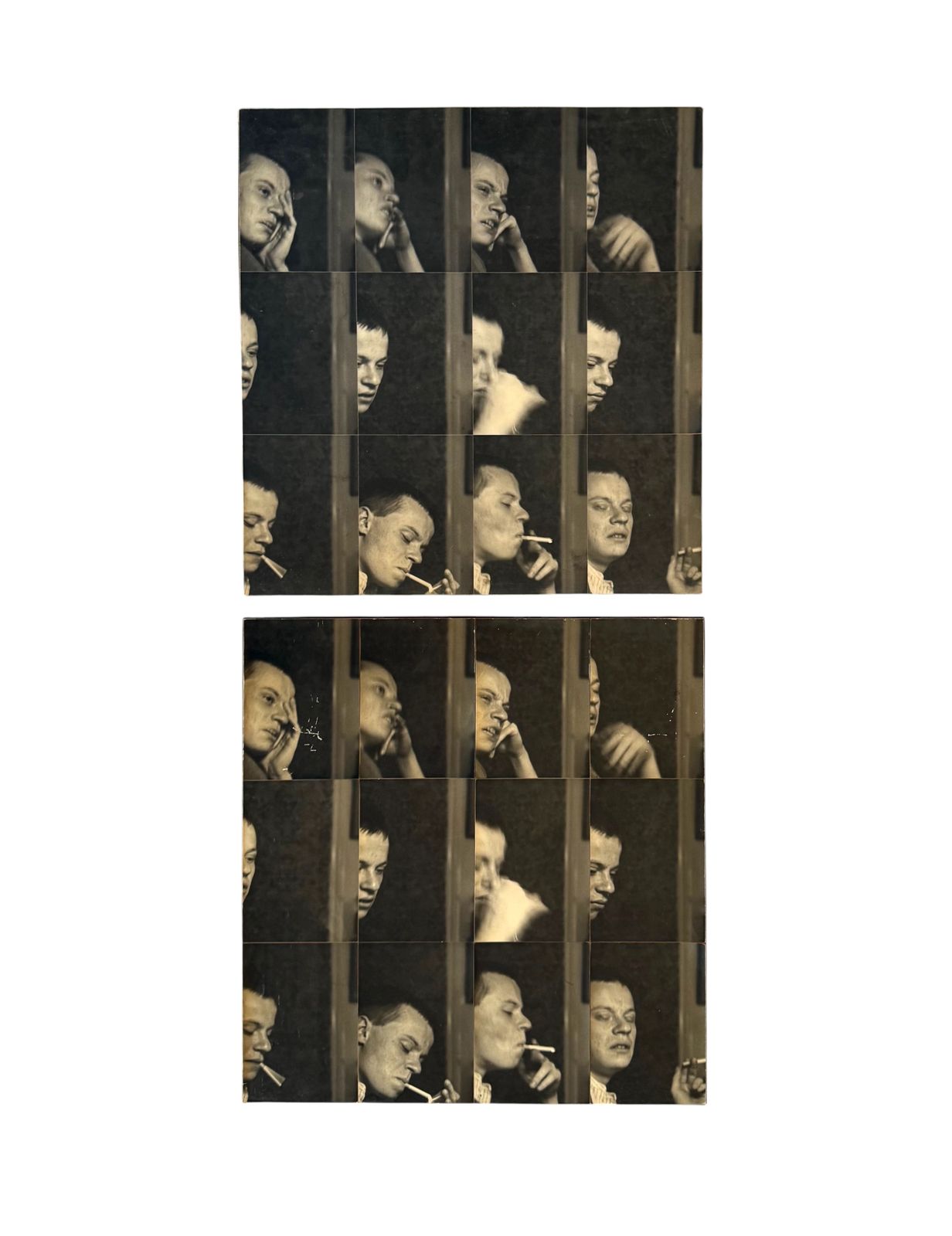Gerry Hunt (1927   2023), 'William' Set Of  2 Photographical Works Mounted On Wood Panels, Uk 1979 photo Art