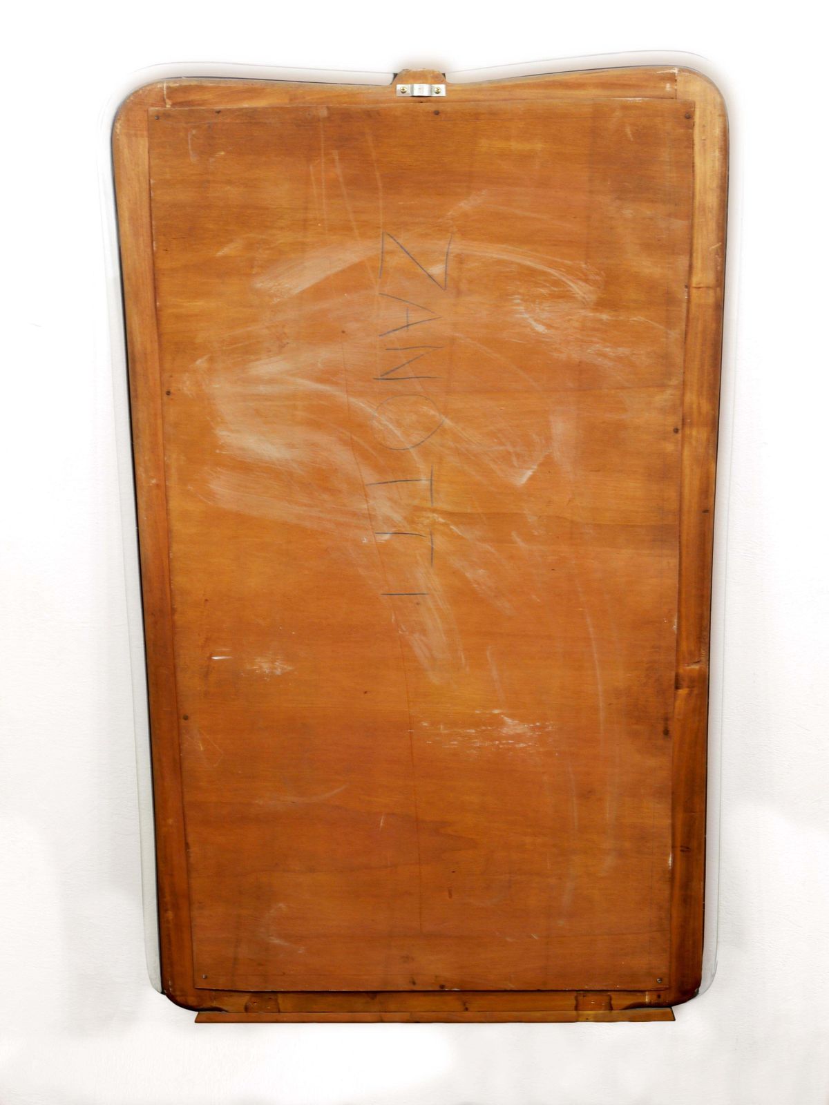 photo vinterior Grand Paolo Buffa Cherry & Brass Wall Mirror, Mid Century Italy, Ca. 1940s