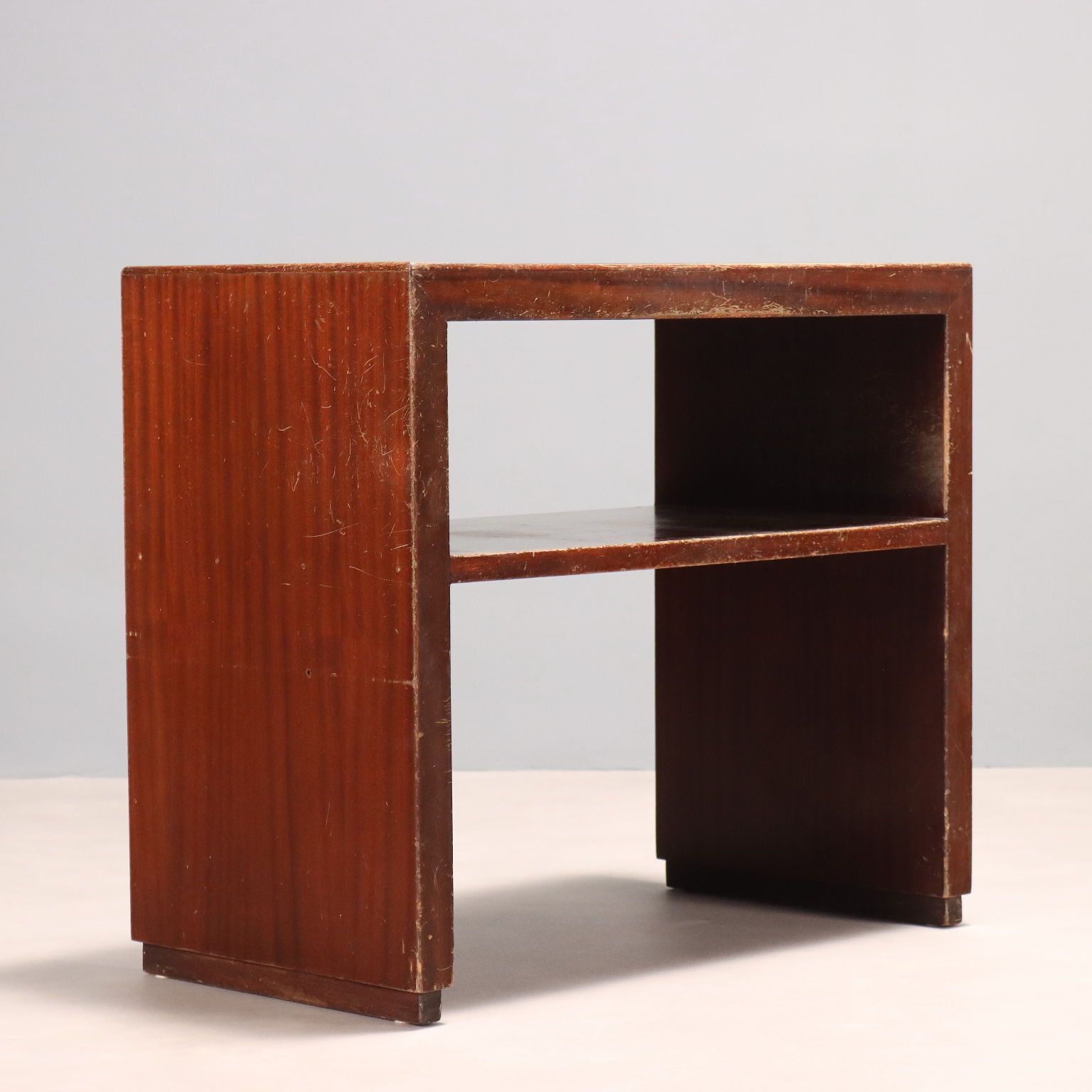 Vintage étagère Design Mahogany Veneer Italy 1940s 1950s photo buy