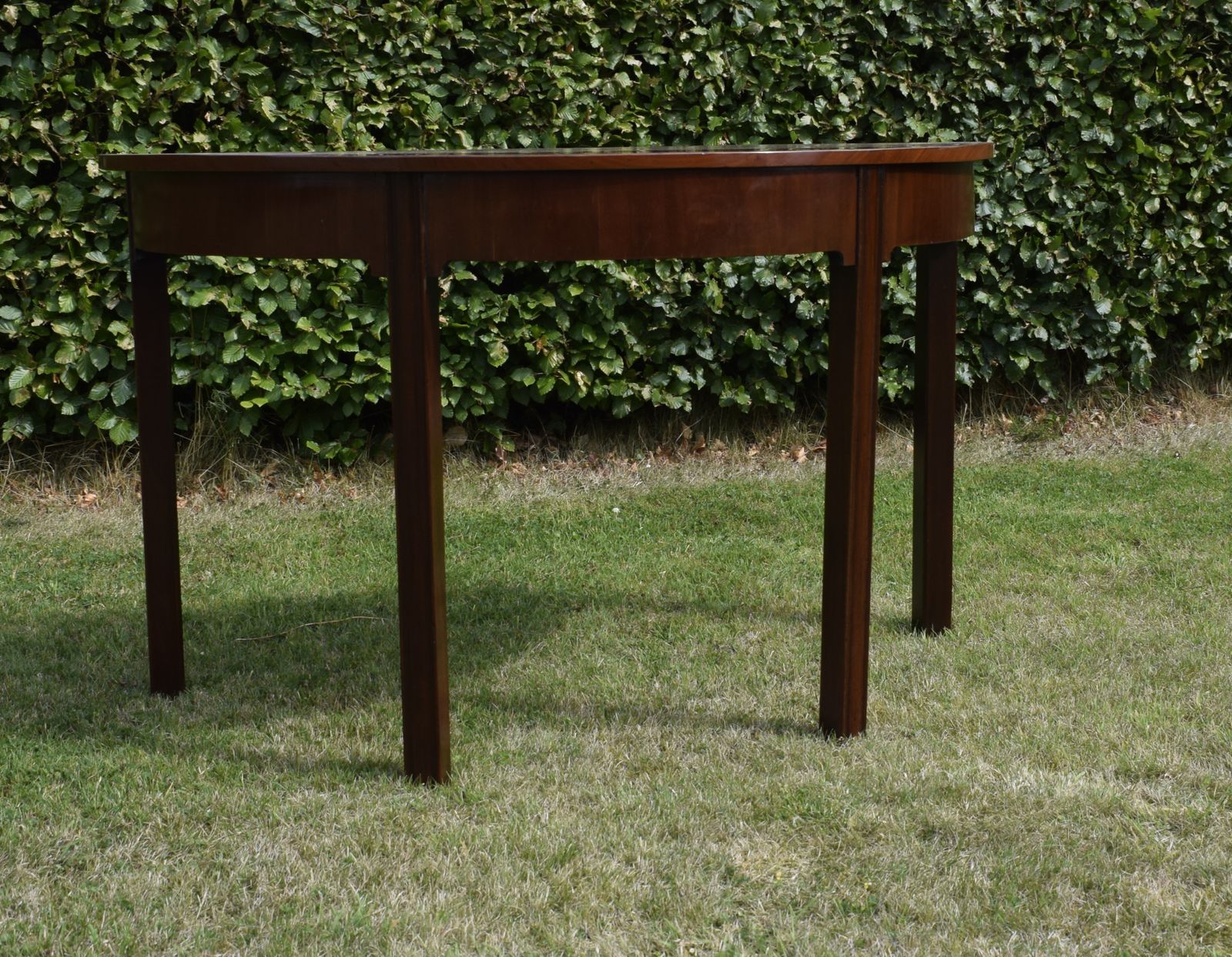 Georgian Period Mahogany Demi Lune Table photo Furniture