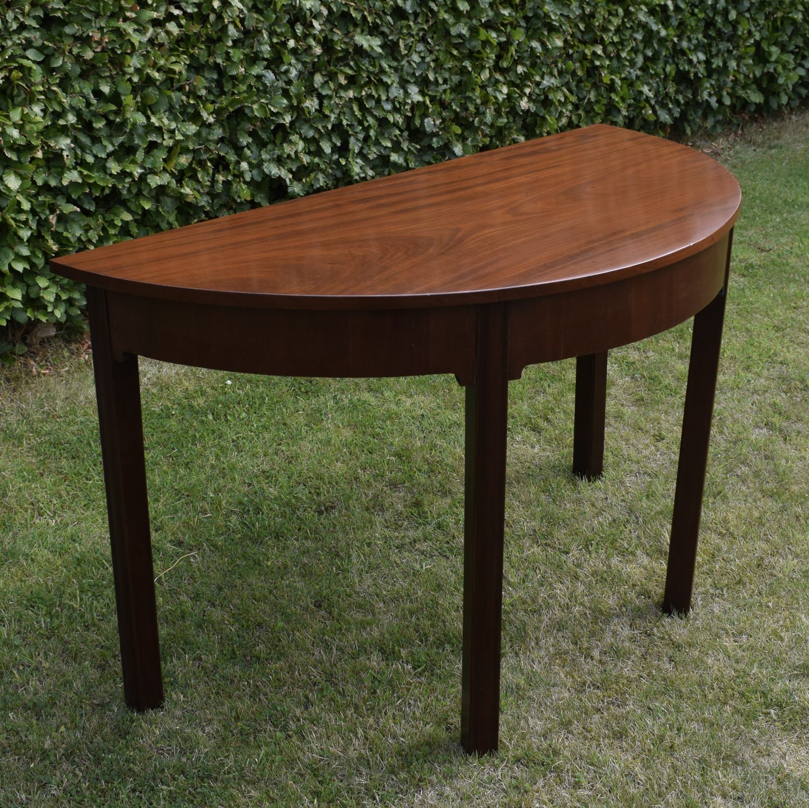 photo buy Georgian Period Mahogany Demi Lune Table