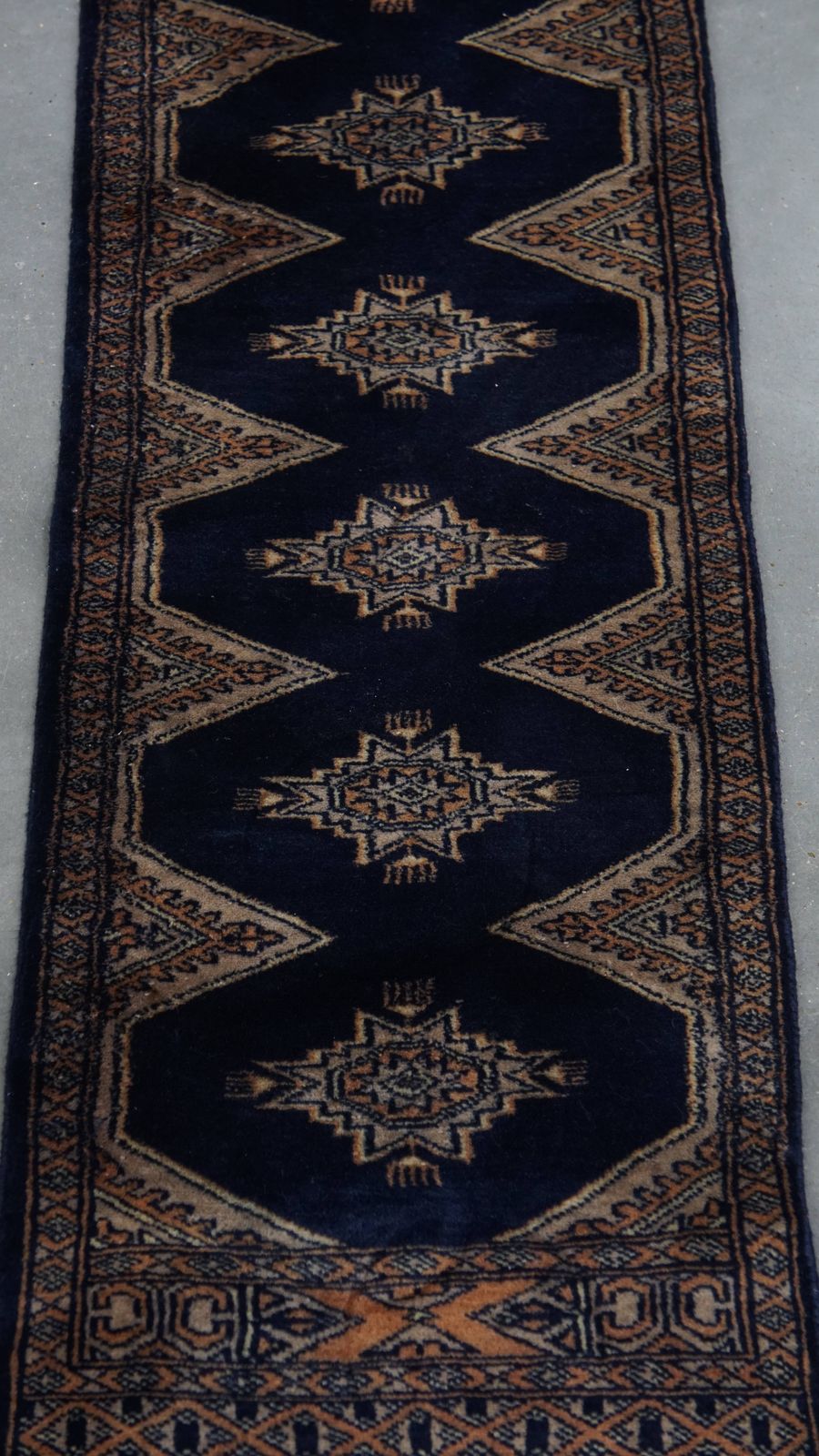 Subtle, Soft And Graceful Runner/Rug In Oriental Style In Mainly Blue Tones 148x40cm photo furniture