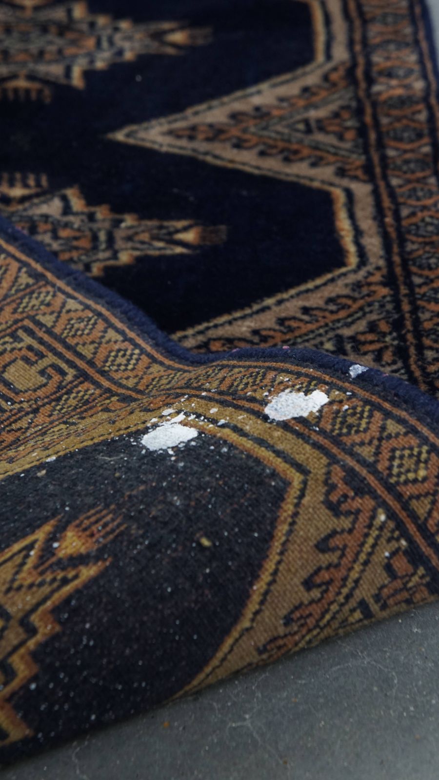 Subtle, Soft And Graceful Runner/Rug In Oriental Style In Mainly Blue Tones 148x40cm photo vintage
