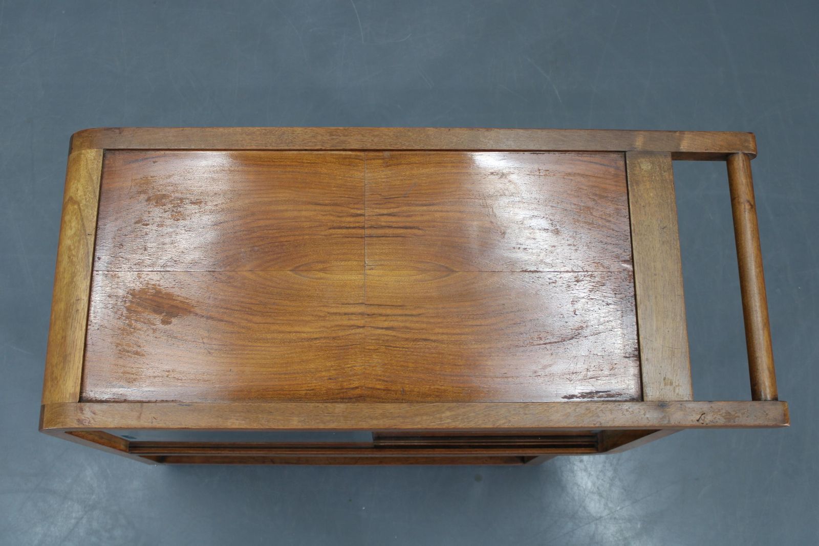1930s Art Deco Walnut Serving Cart, Czechoslovakia photo Home Decor